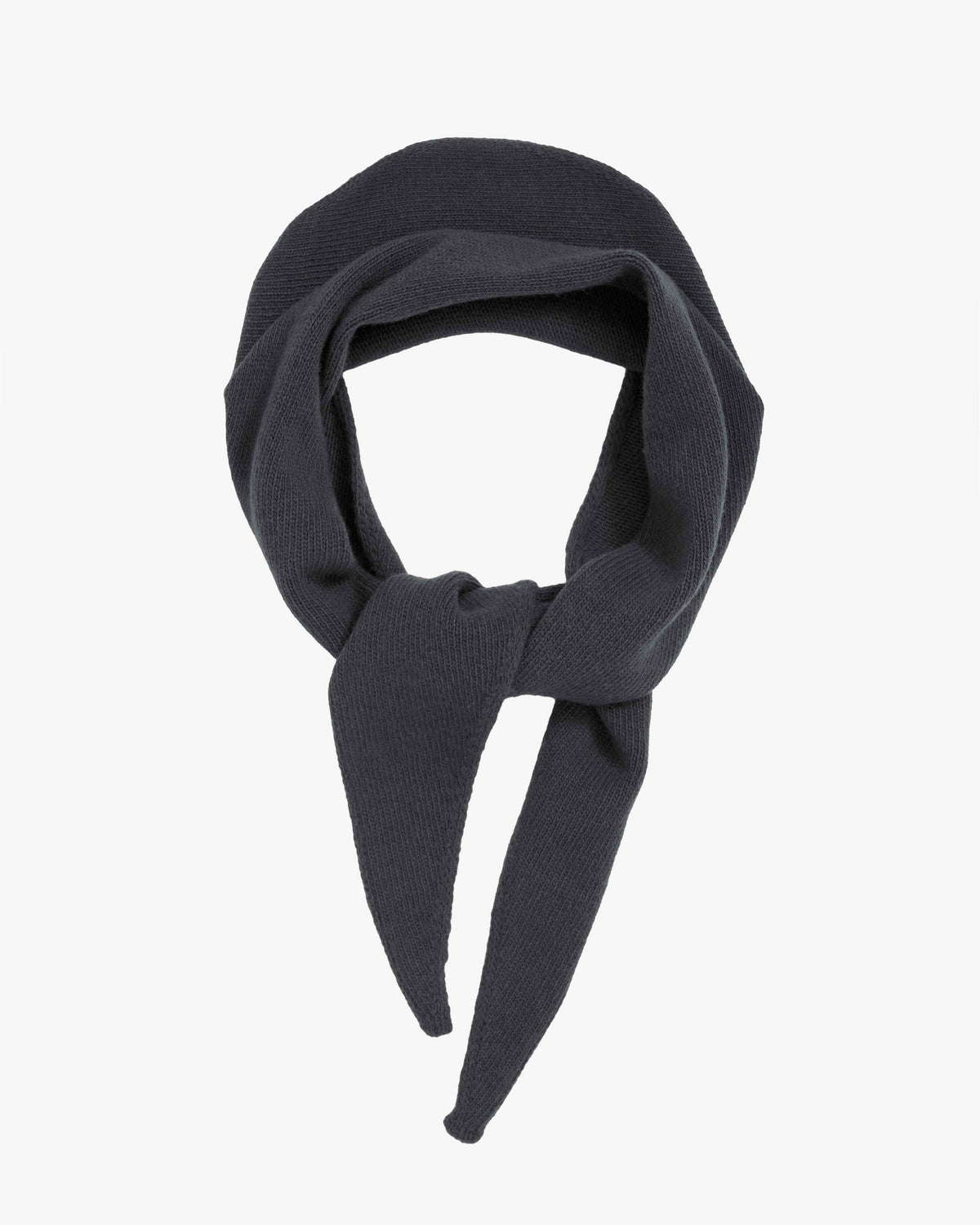 Merino Wool Triangle Scarf - Lava Grey