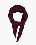 Merino Wool Triangle Scarf - Oxblood Red