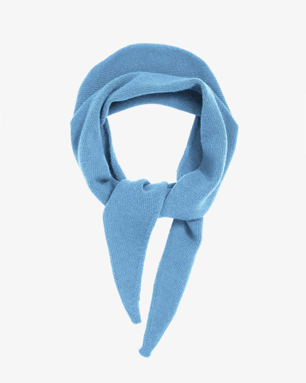 Merino Wool Triangle Scarf - Seaside Blue