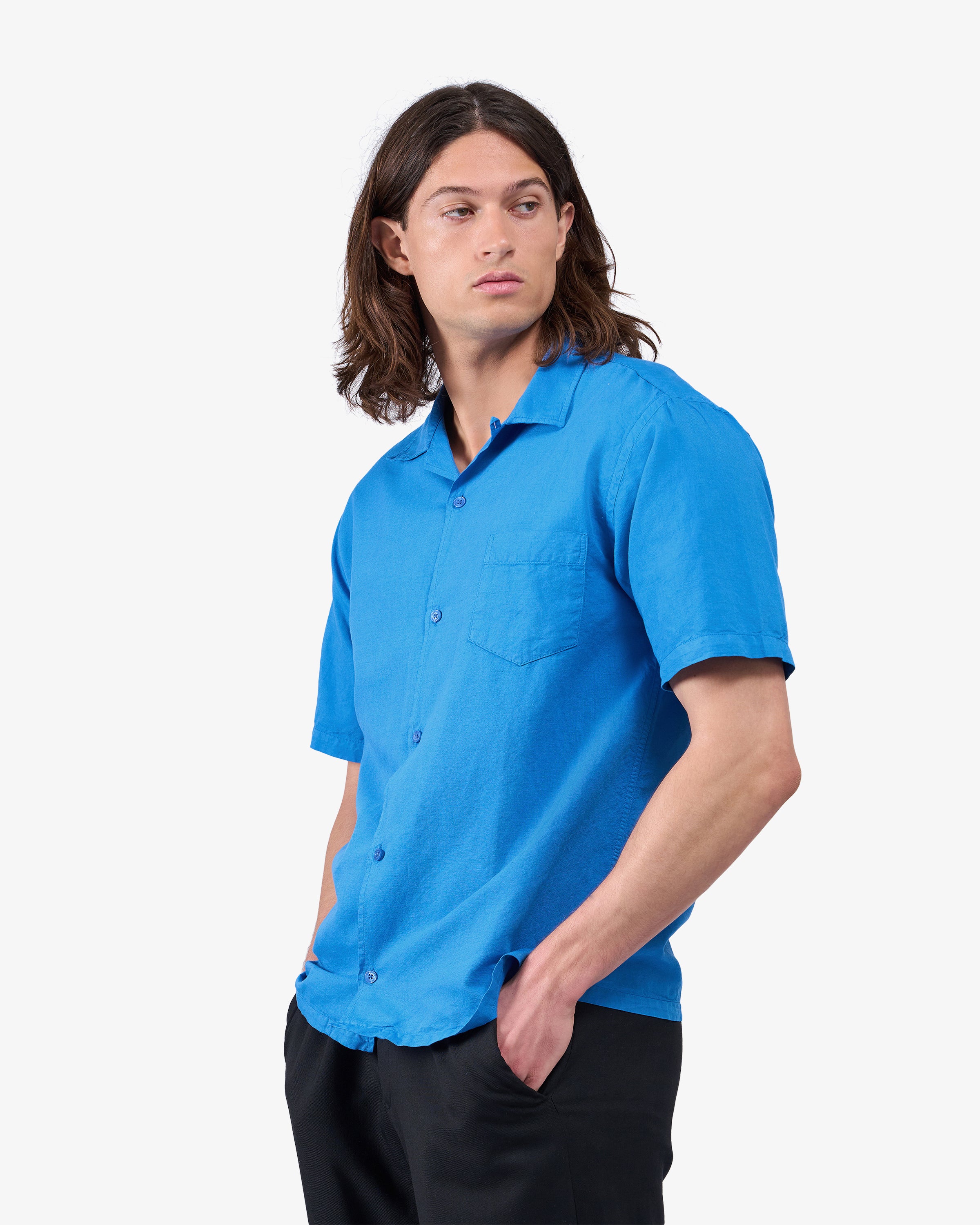 Linen Short Sleeved Shirt - Desert Khaki