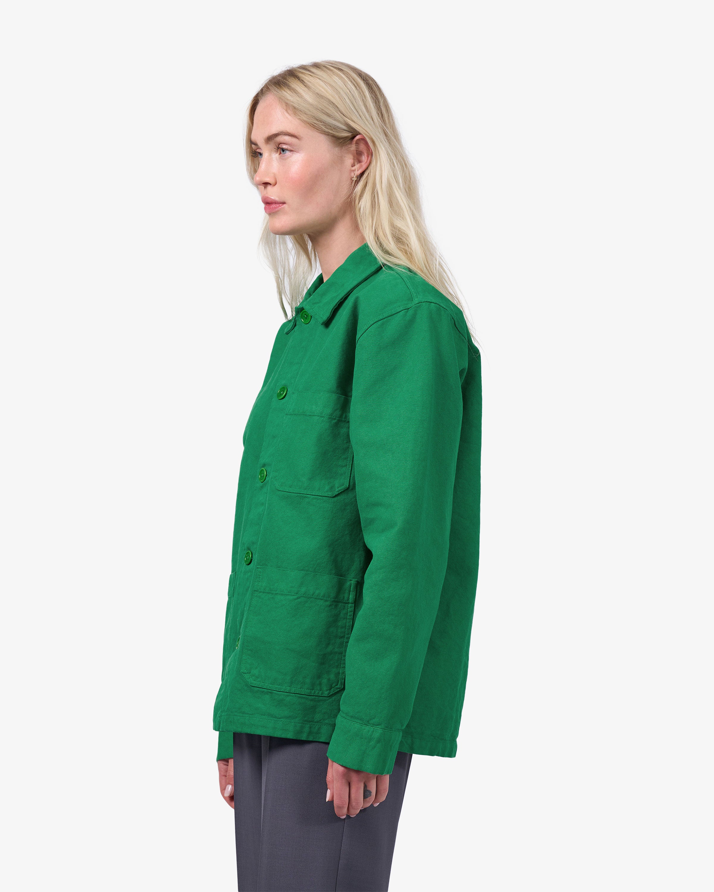 Organic Workwear Jacket - Kelly Green