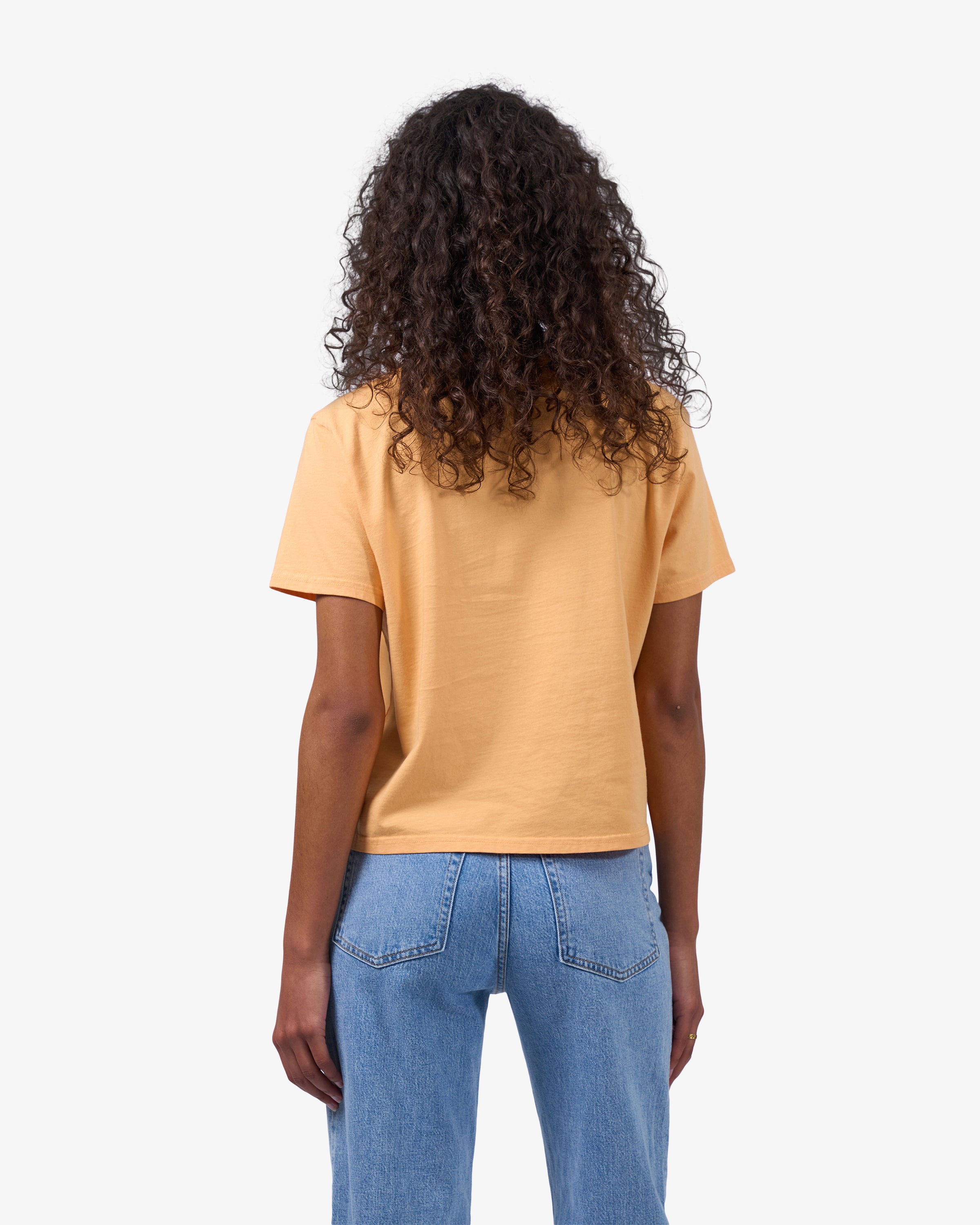 Organic Boxy Crop Tee - Lava Grey