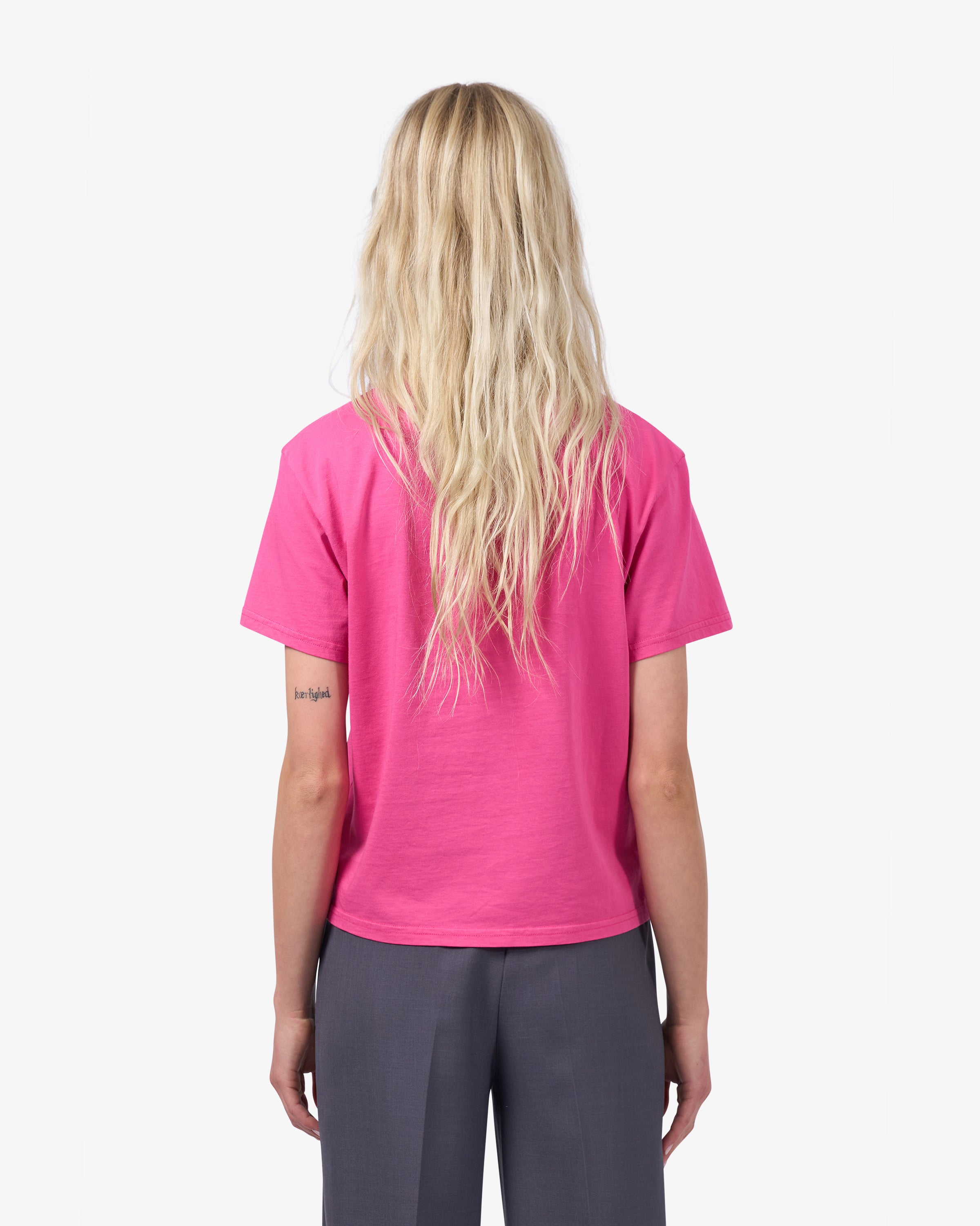 Organic Boxy Crop Tee - Purple Haze