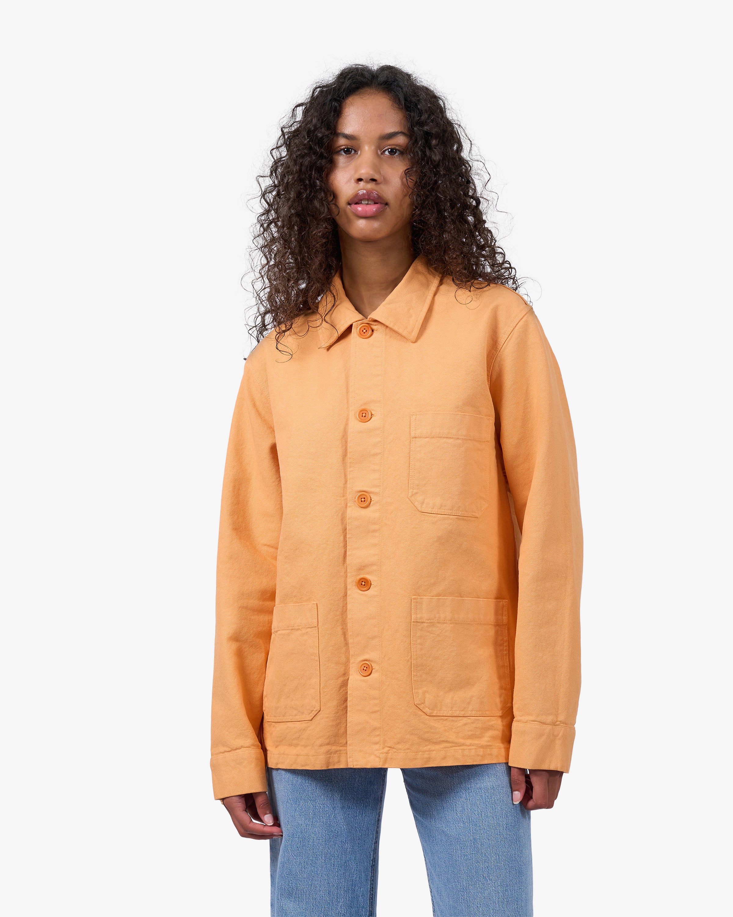 Organic Workwear Jacket - Sandstone Orange
