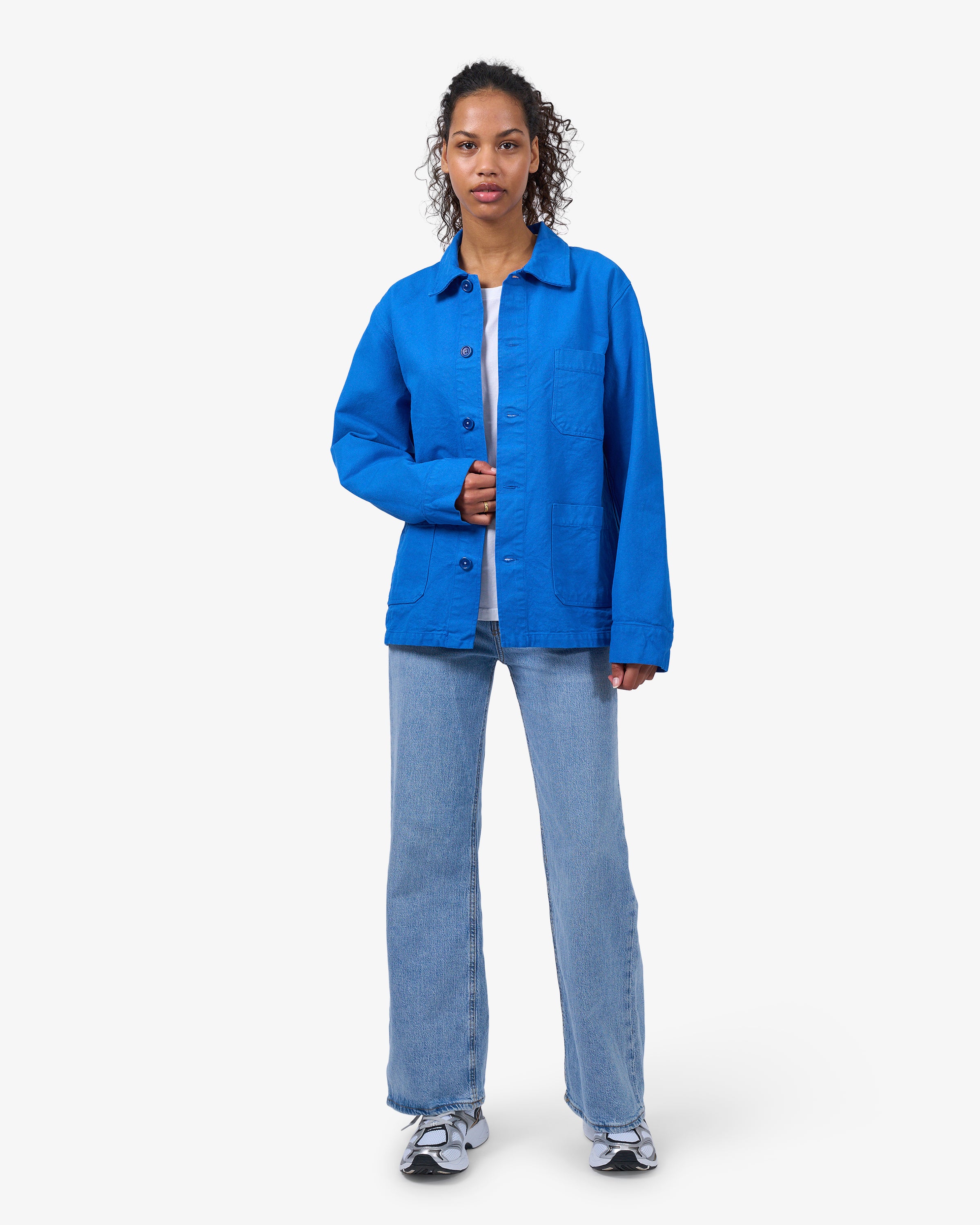 Organic Workwear Jacket - Pacific Blue