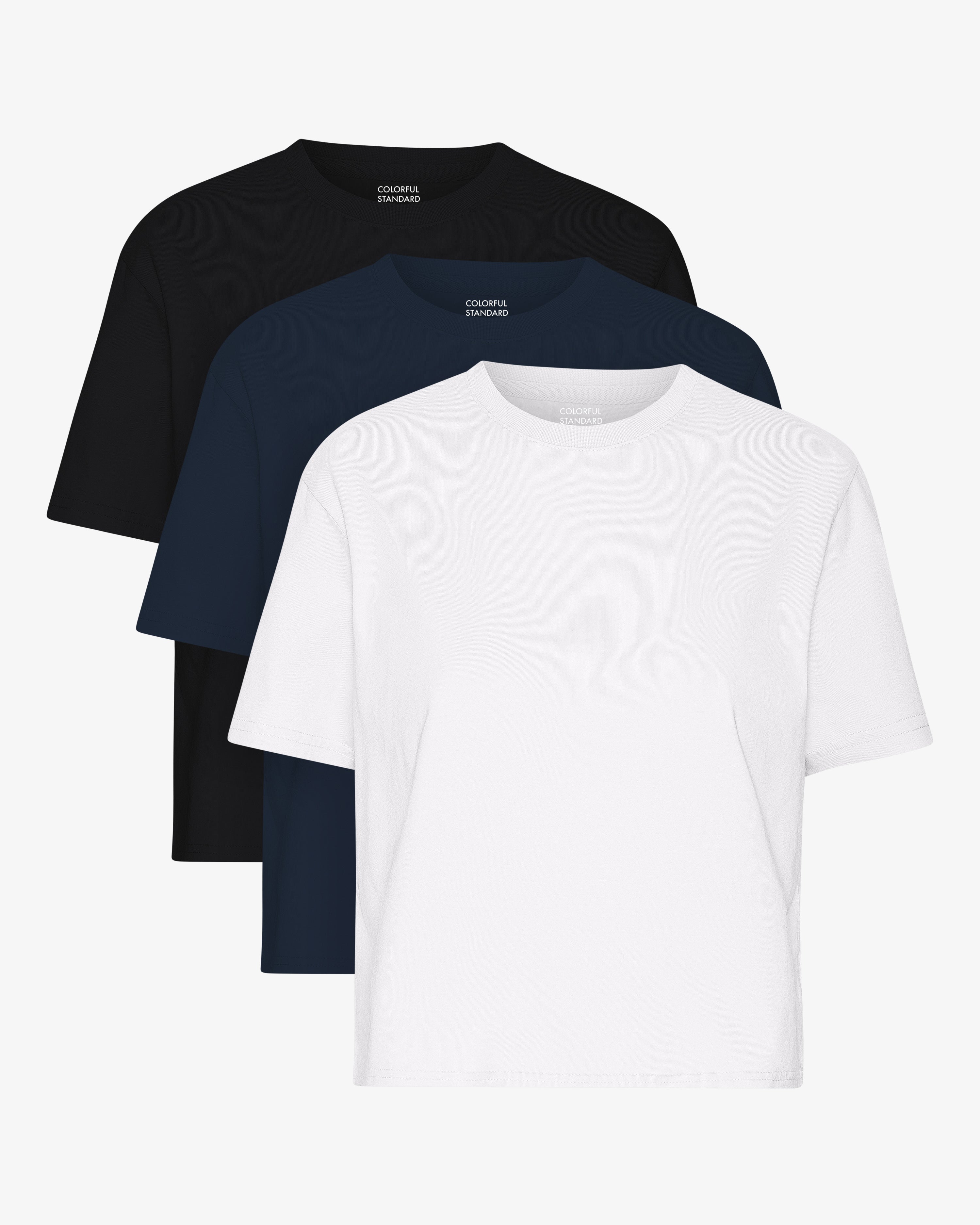 Organic Boxy Crop  Tee - Mixed 01 (3-Pack)