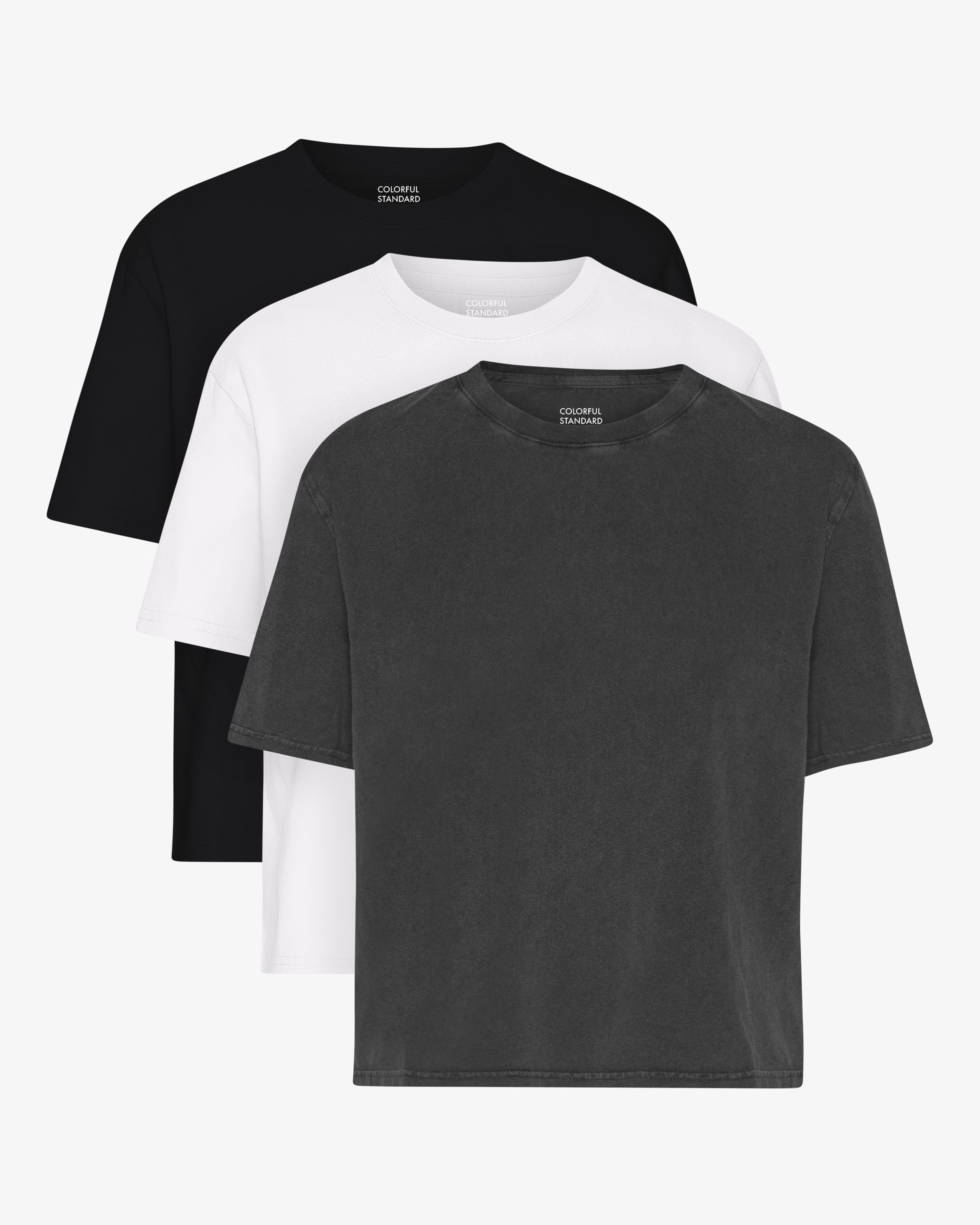 Organic Boxy Crop  Tee - Mixed 02 (3-Pack)