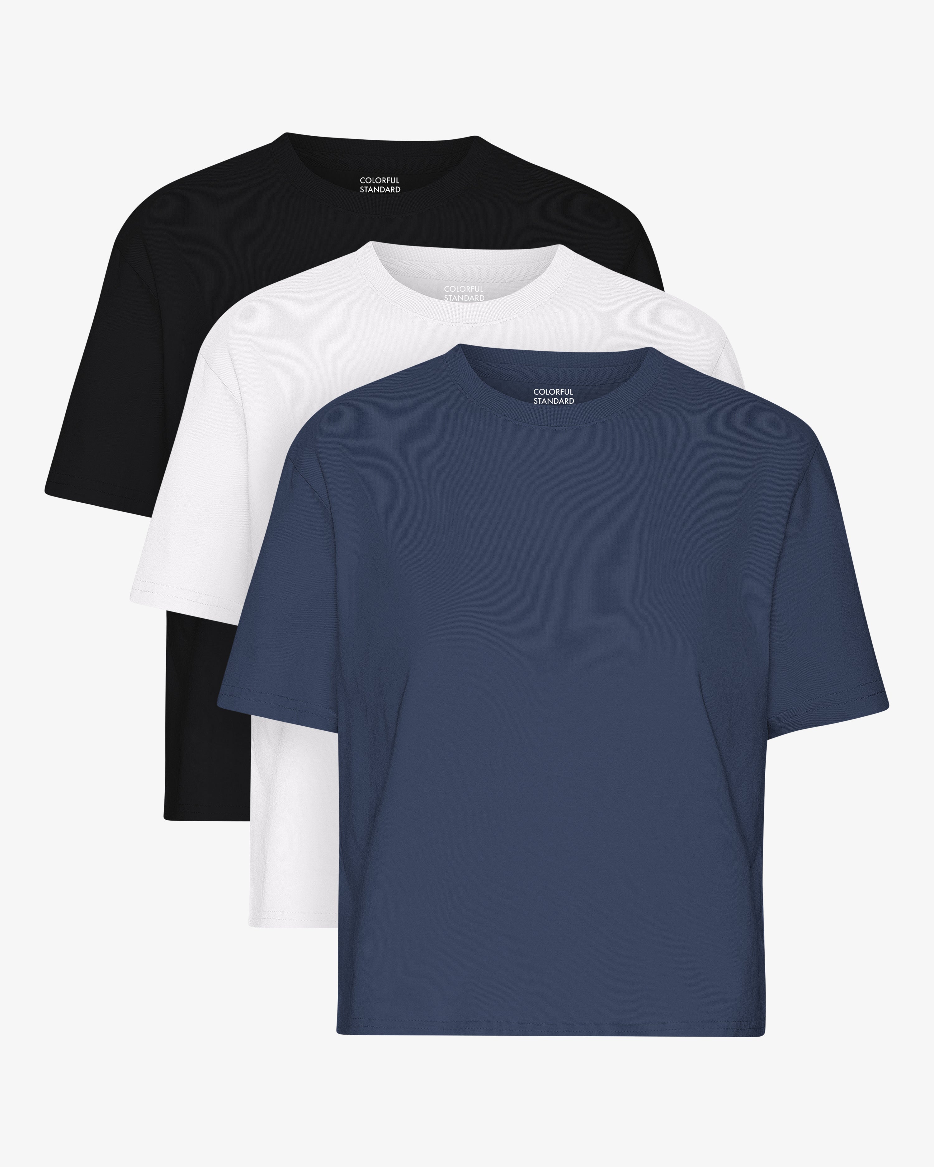 Organic Boxy Crop  Tee - Mixed 06 (3-Pack)