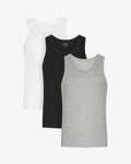 Organic Rib Tank Top - Mixed 01 (3-Pack)