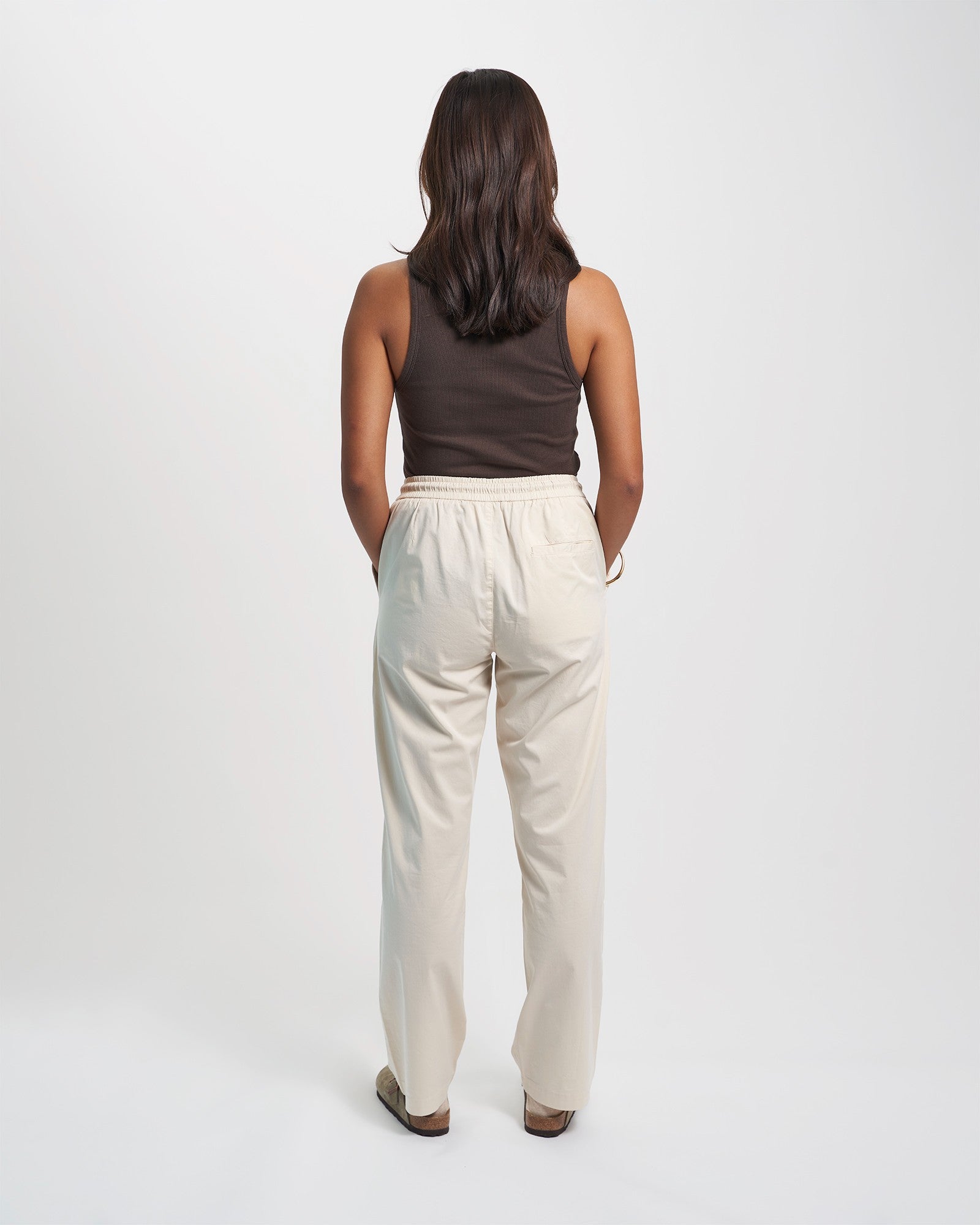 Organic Twill Pants - Ivory White