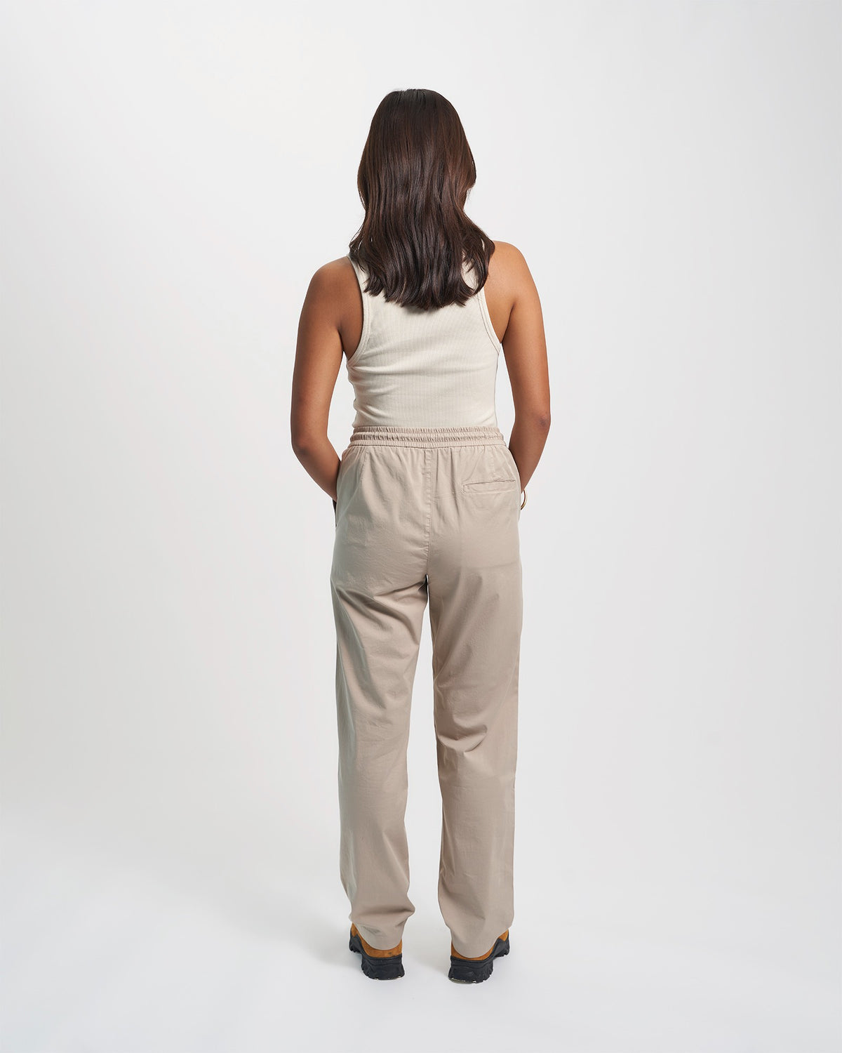 Blue Organic Cotton Narrow Pants