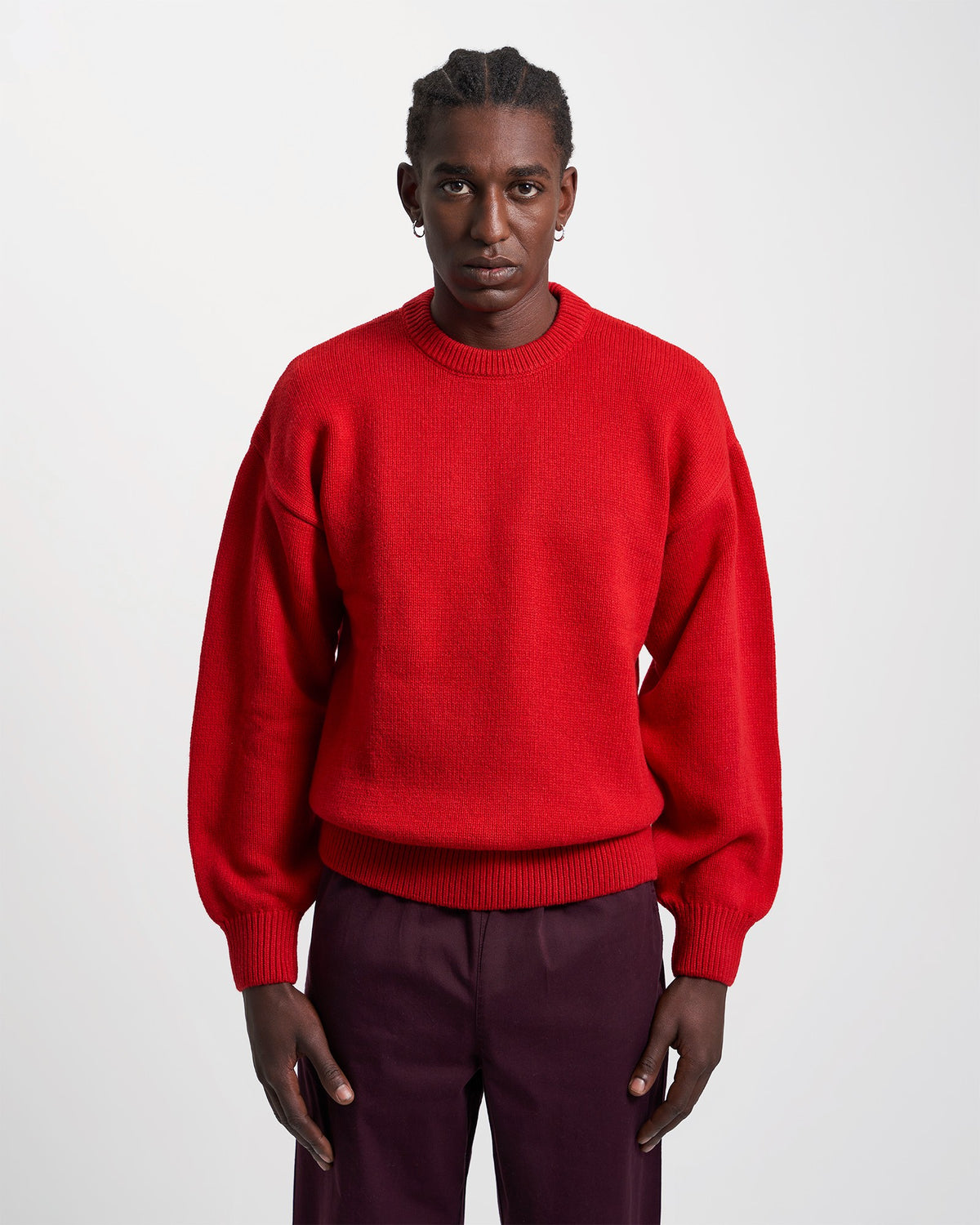 Oversized Merino Wool Crew - Scarlet Red – Colorful Standard