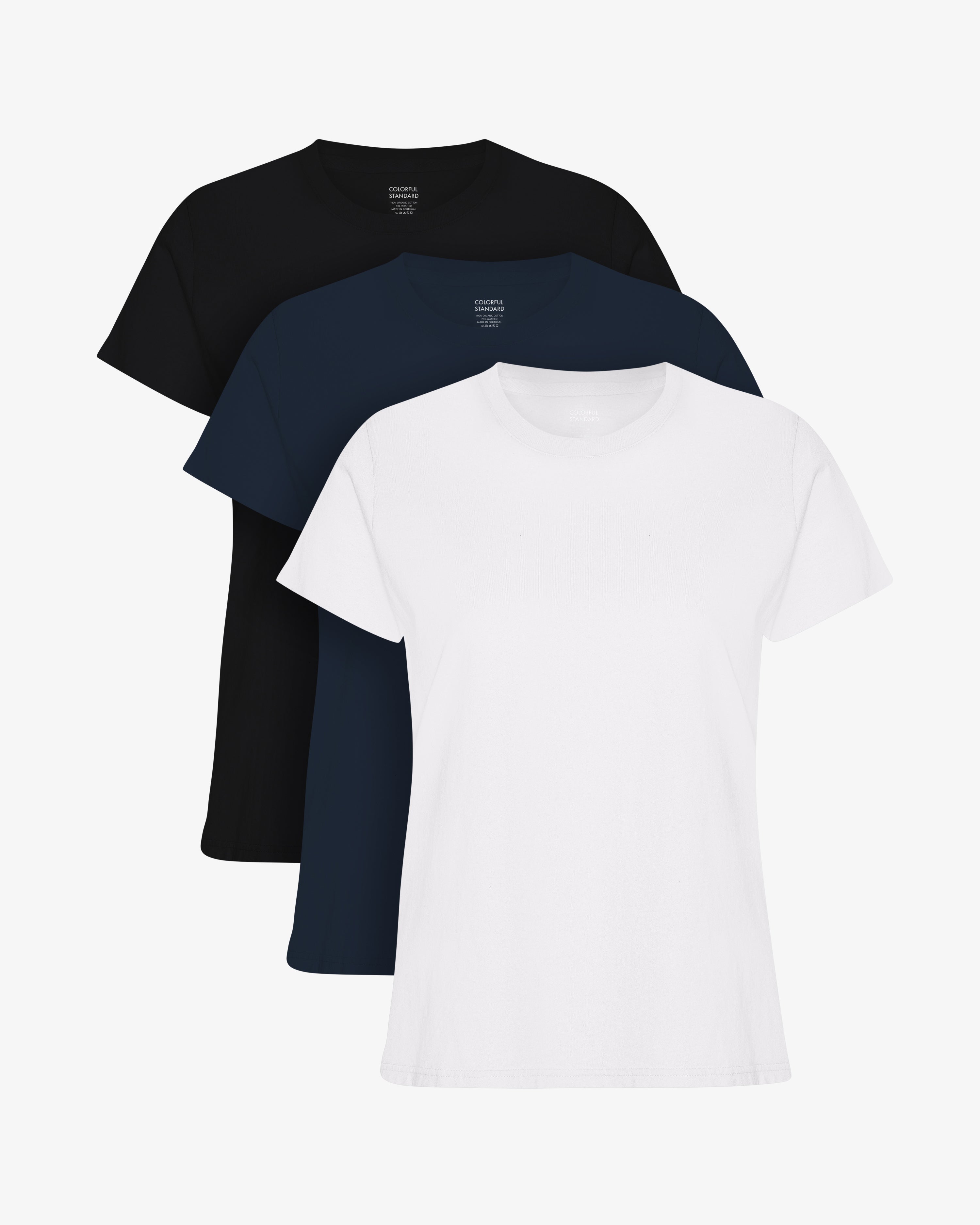 Women Light Organic Tee - Mixed 01 (3-Pack)