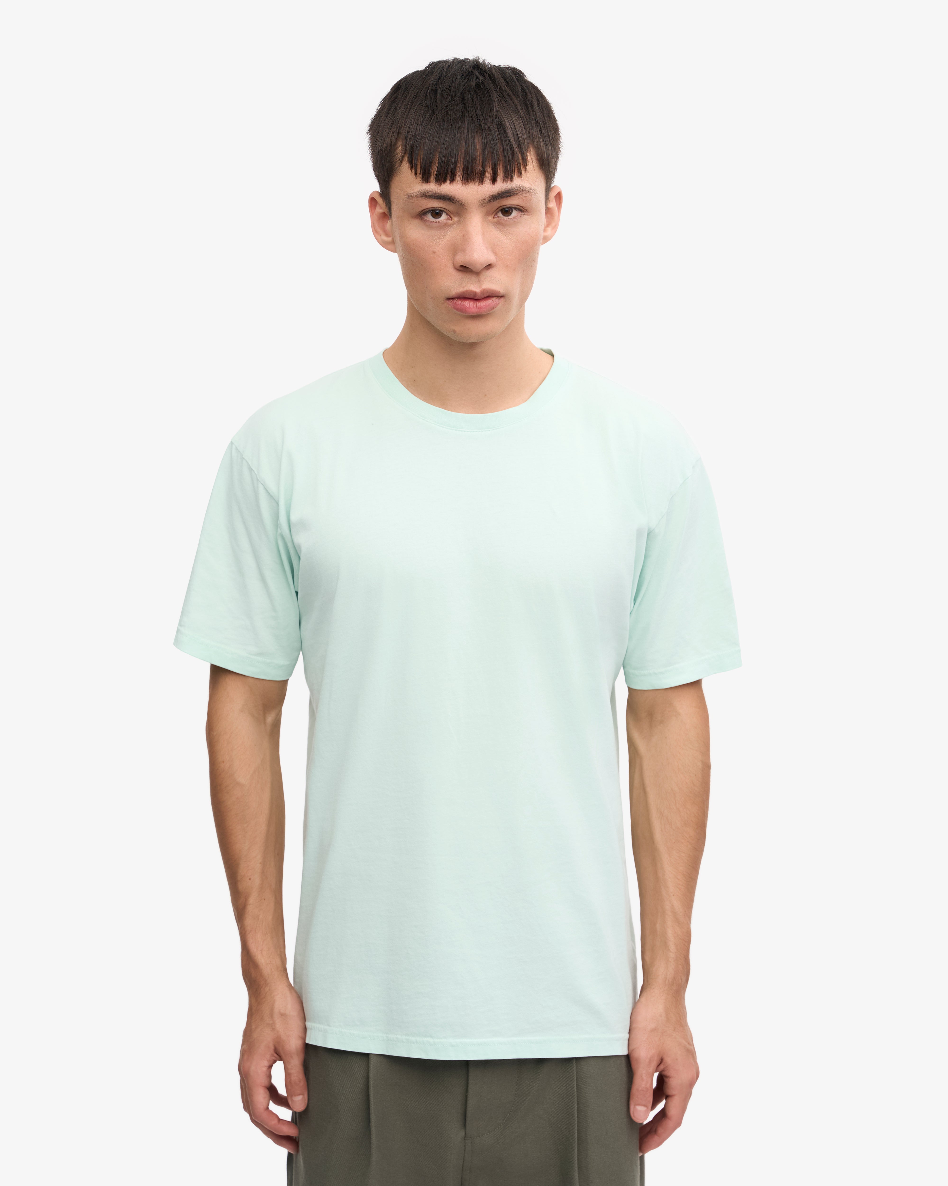 Classic Organic Tee - Light Aqua XS