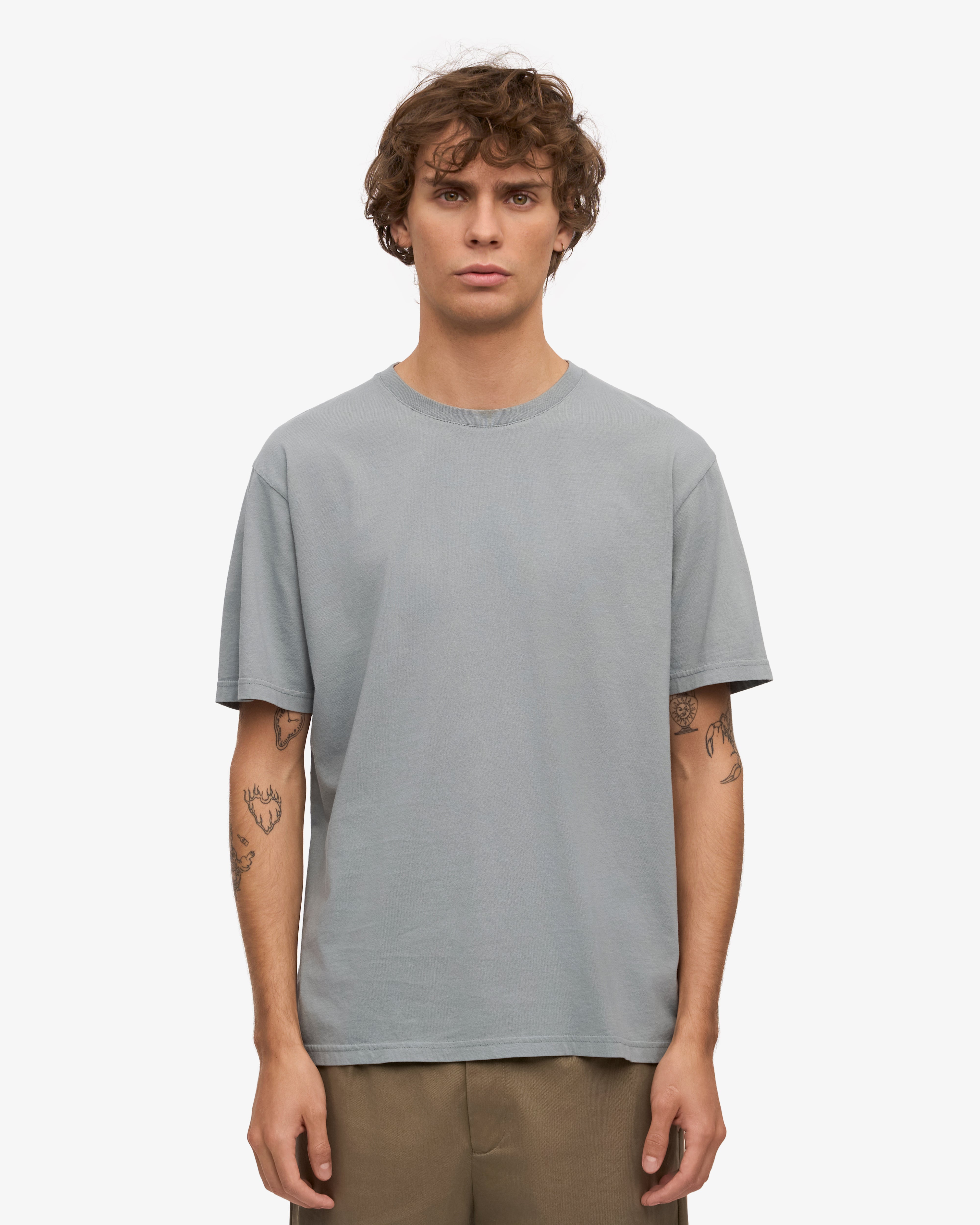 Classic Organic Tee - Steel Blue XS