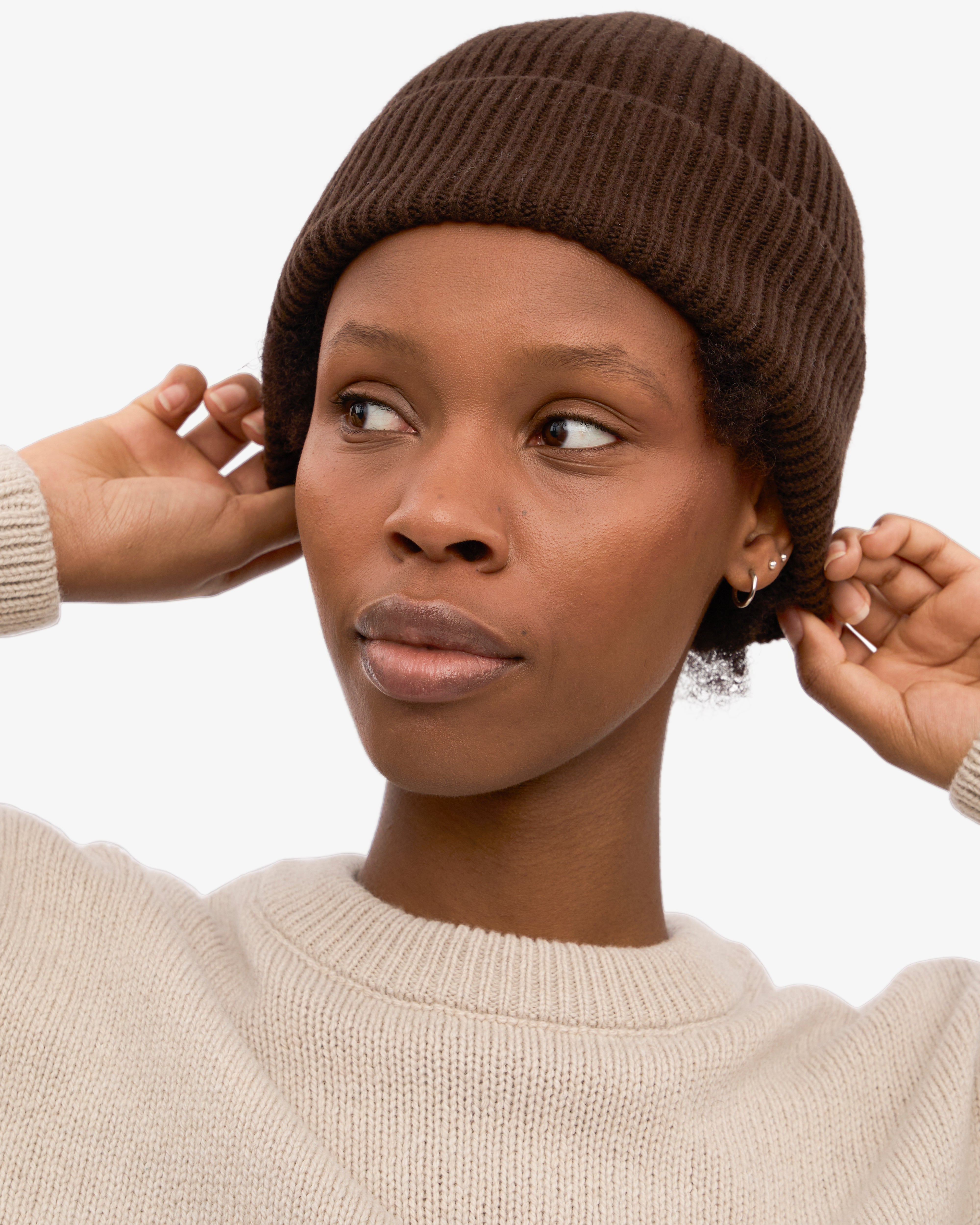 Merino Wool Beanie Coffee Brown – Colorful Standard