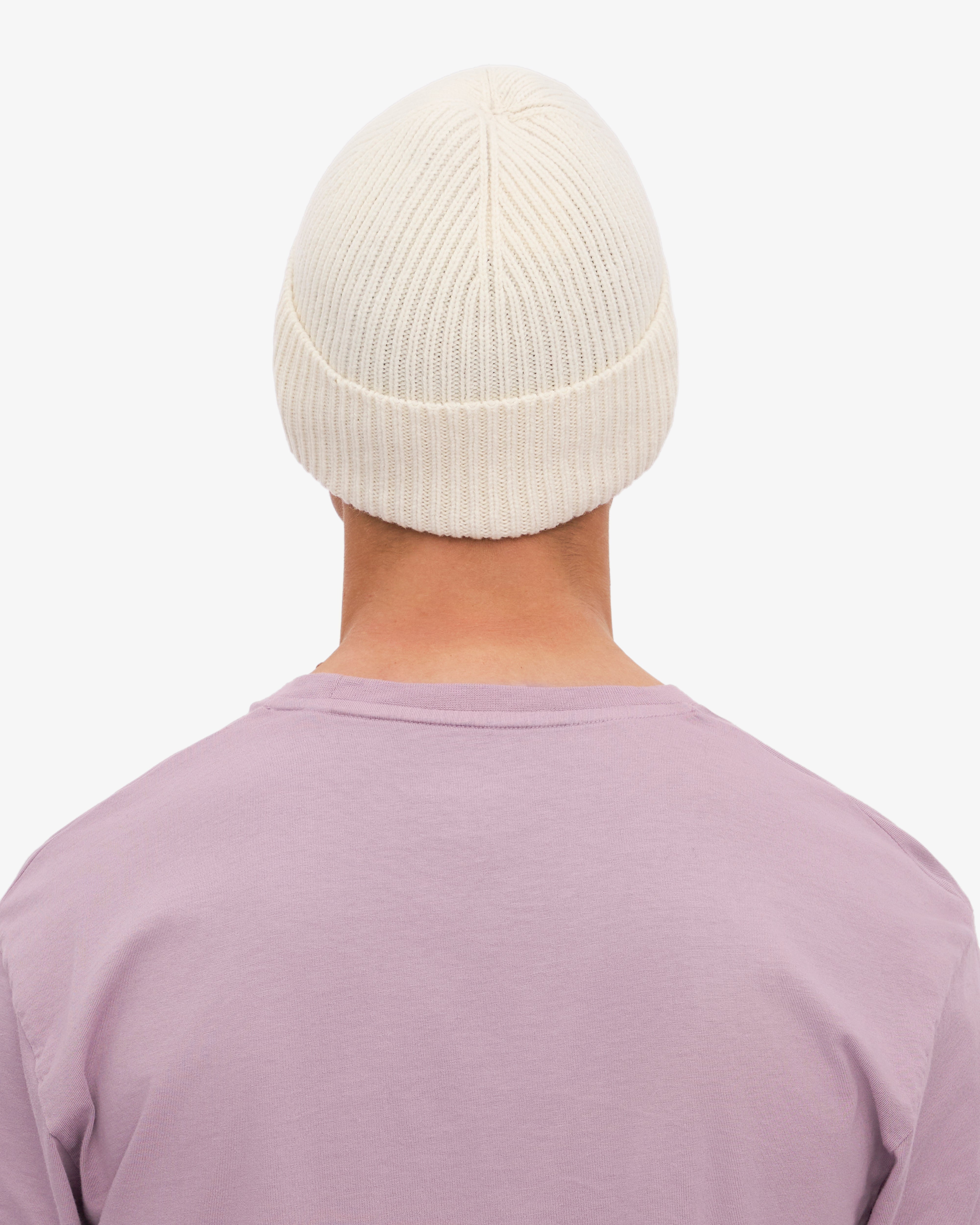 Merino Wool Beanie - Optical White