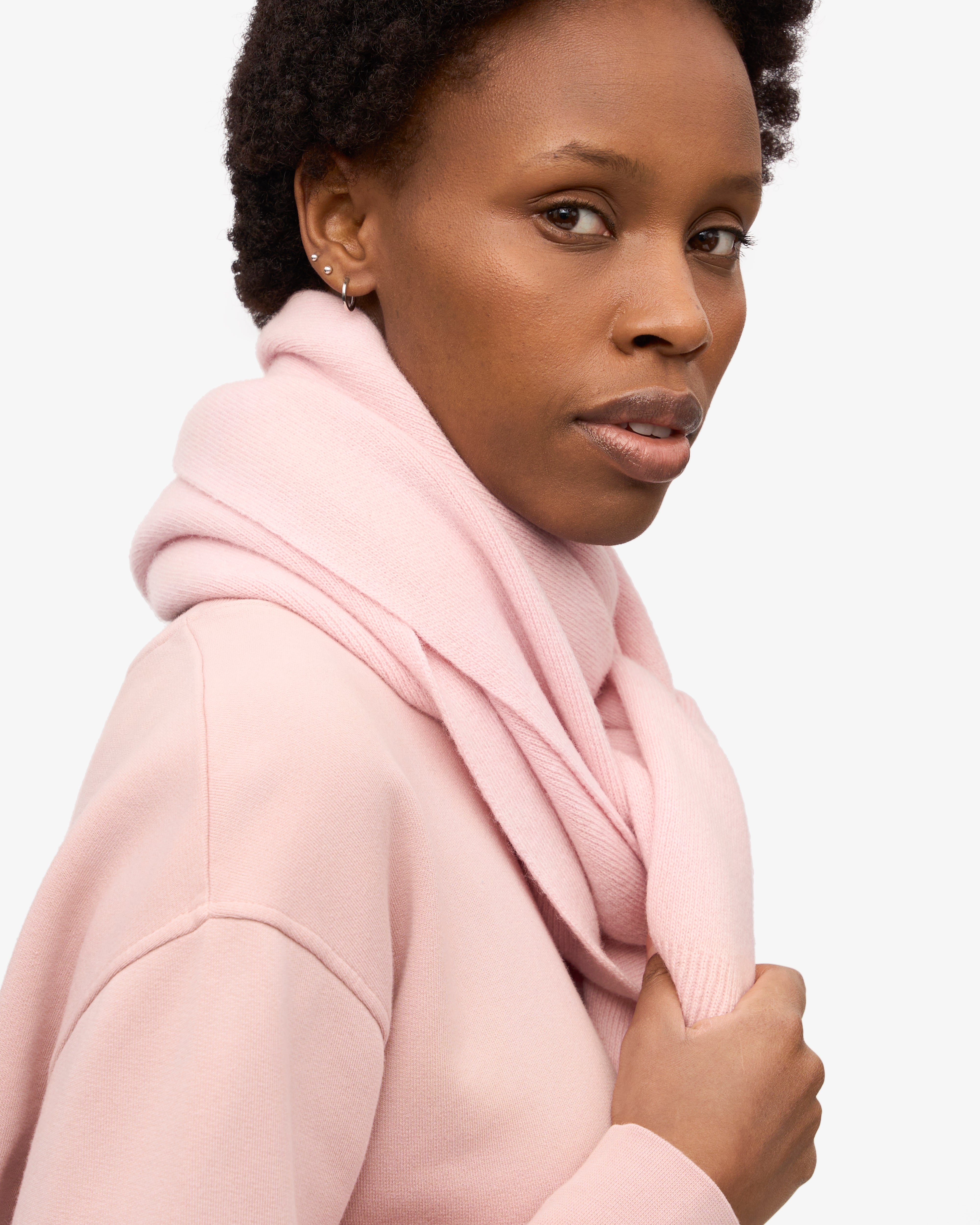 Merino Wool Scarf Faded Pink – Colorful Standard - Main Image