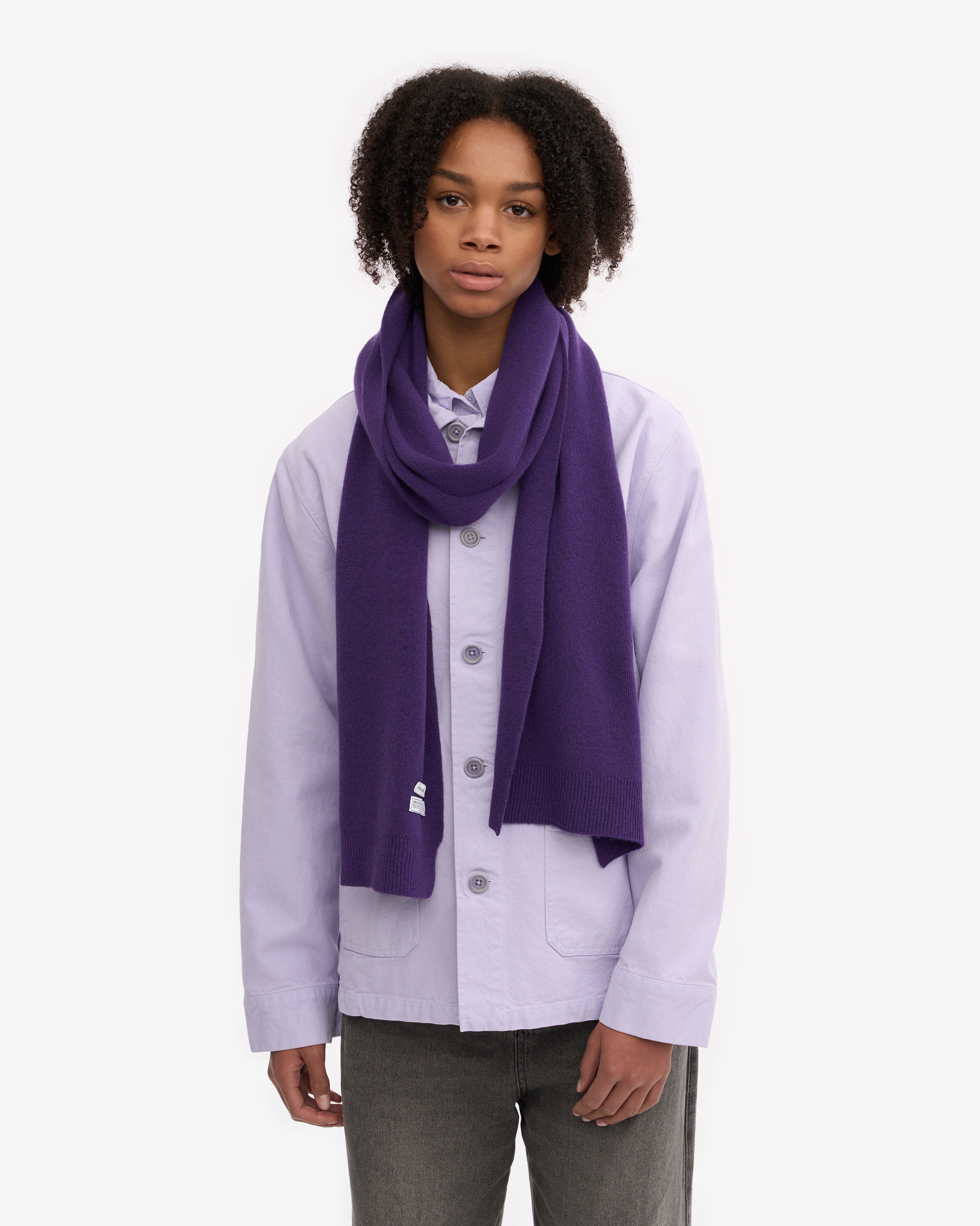 Merino Wool Scarf - Ultra Violet