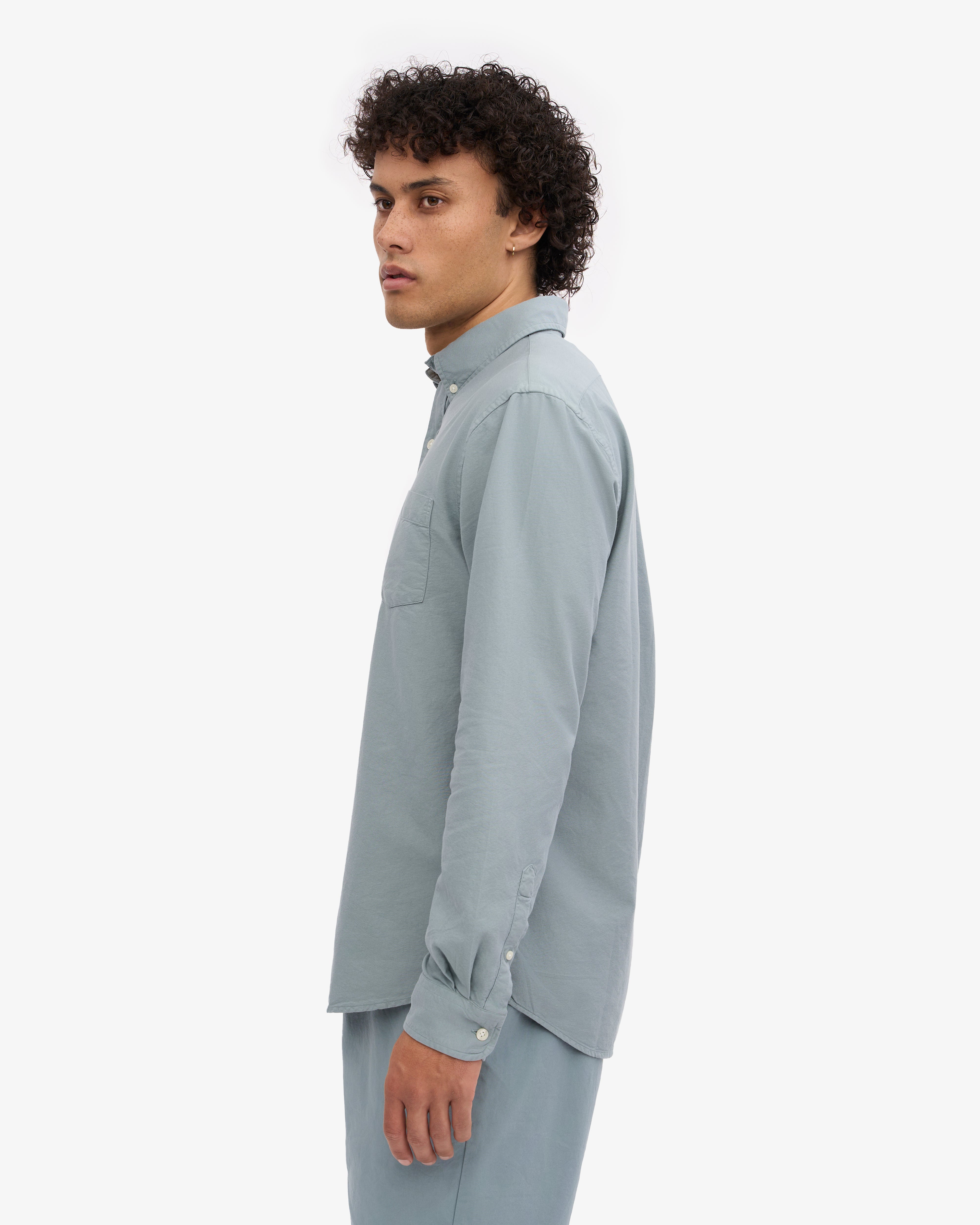 Colorful Standard Organic Button Down Shirt - Steel Blue - XL - Men Colorful Standard Organic Button Down Shirt - Steel Blue - XL - Men