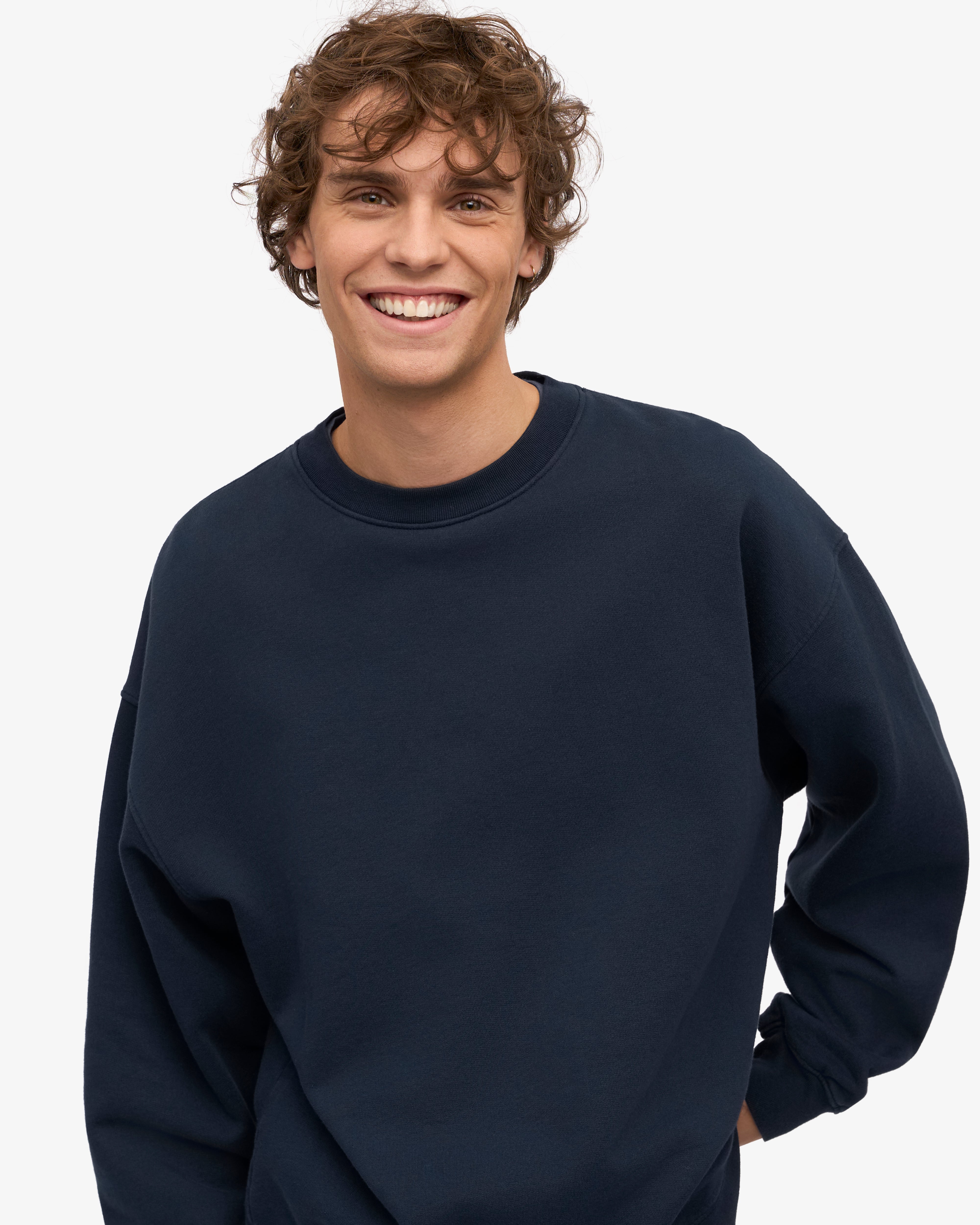 Organic Oversized Crew Navy Blue – Colorful Standard