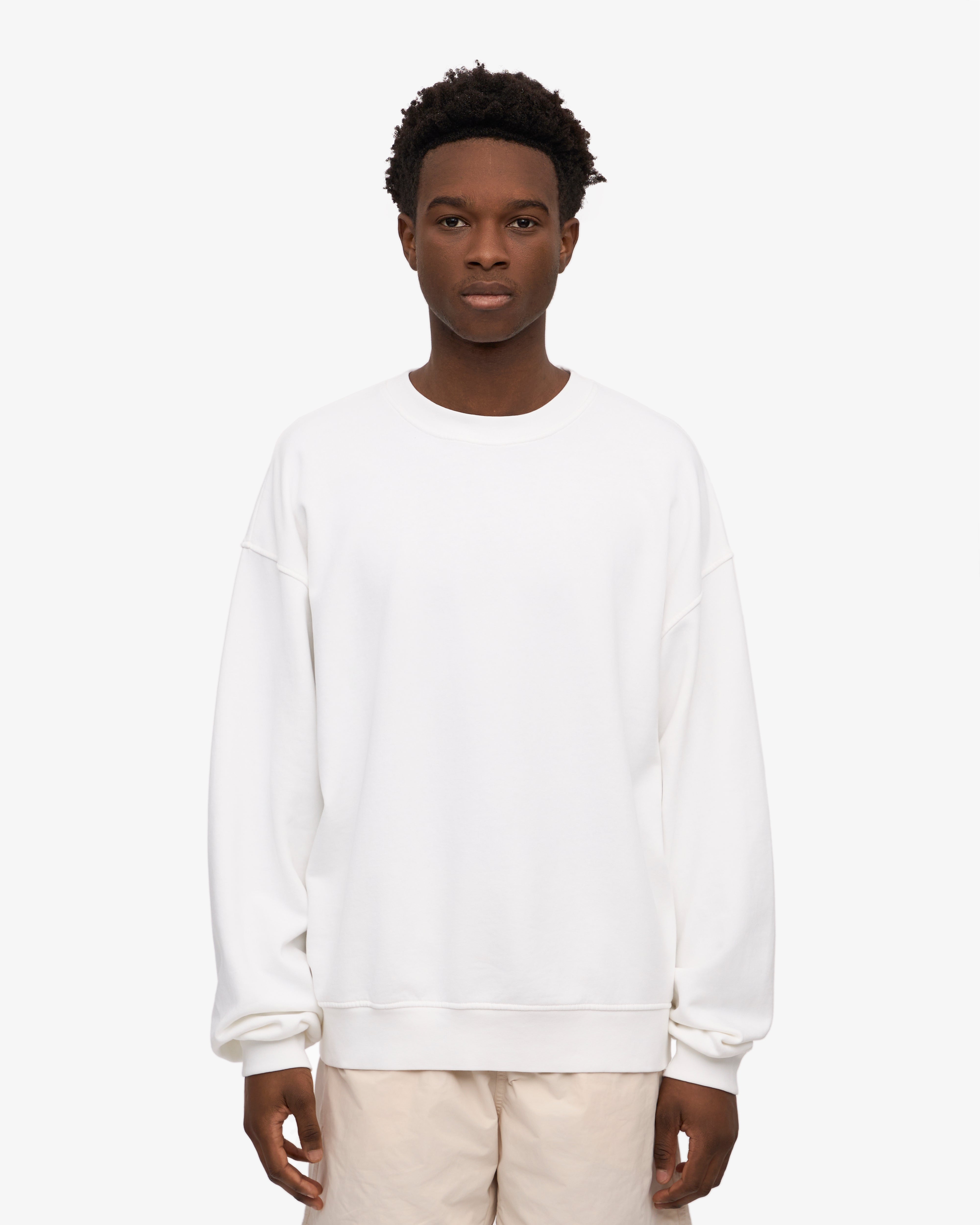 Organic Oversized Crew - Optical White