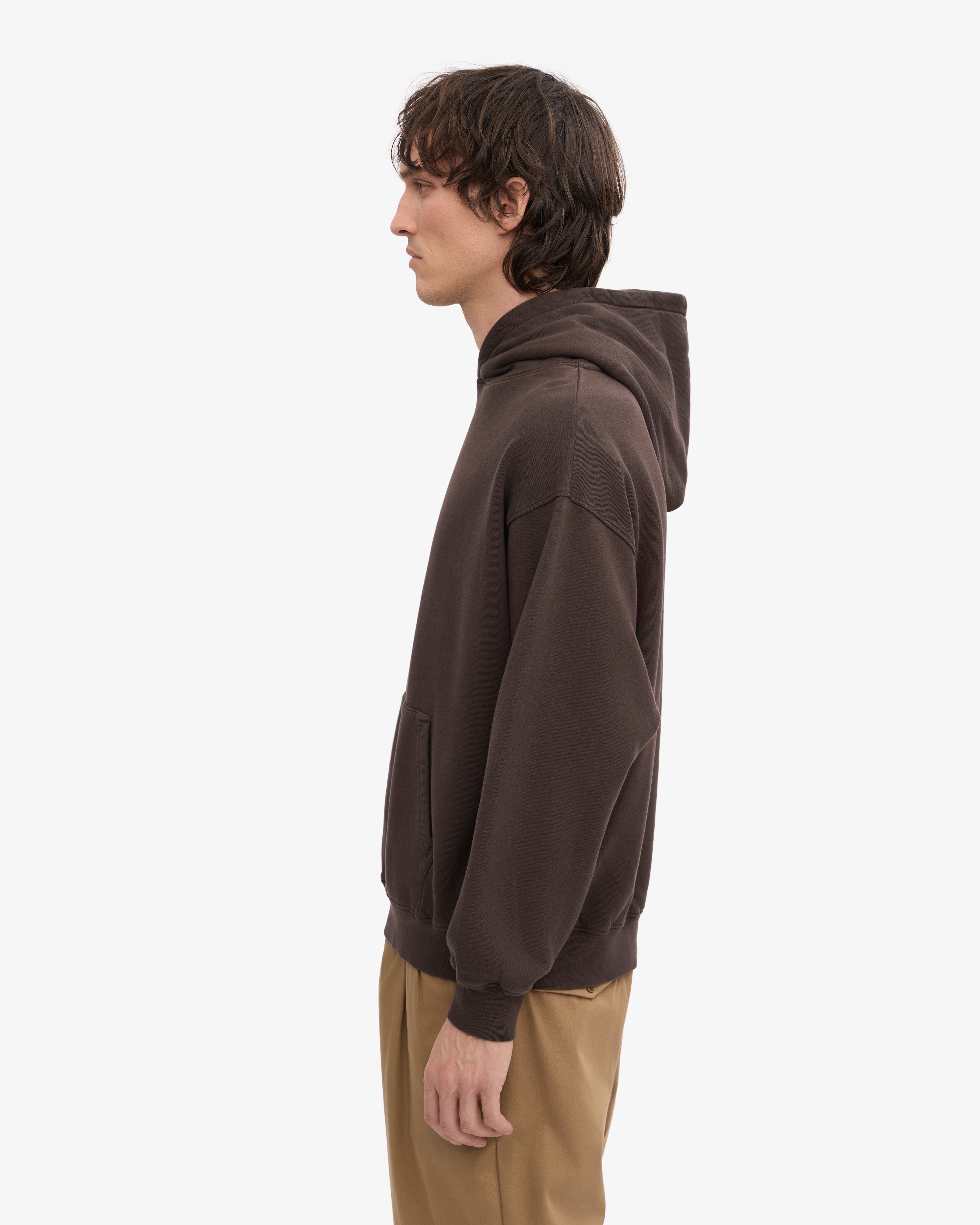 Organic Oversized Hood - Coffee Brown