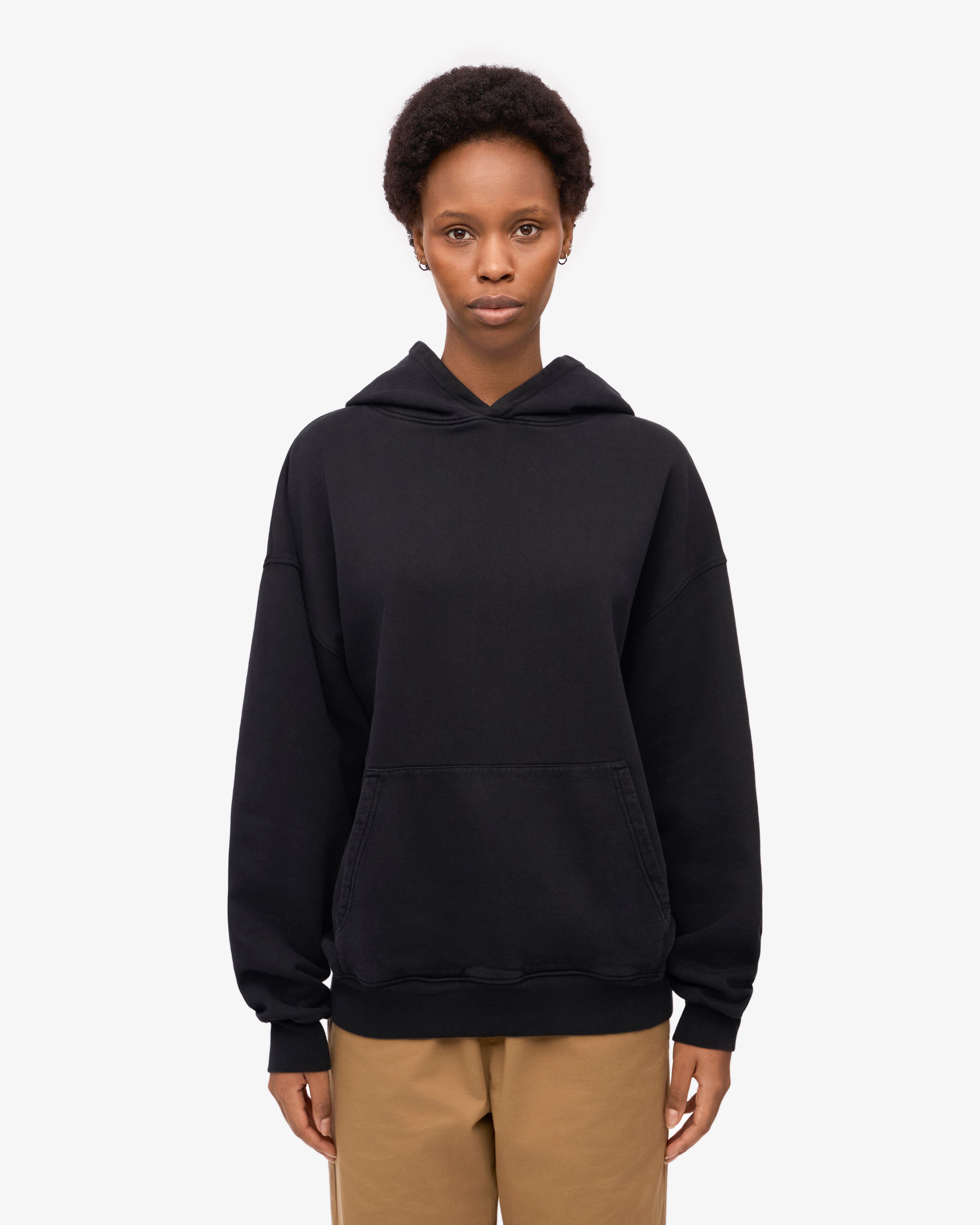 Organic Oversized Hood - Deep Black