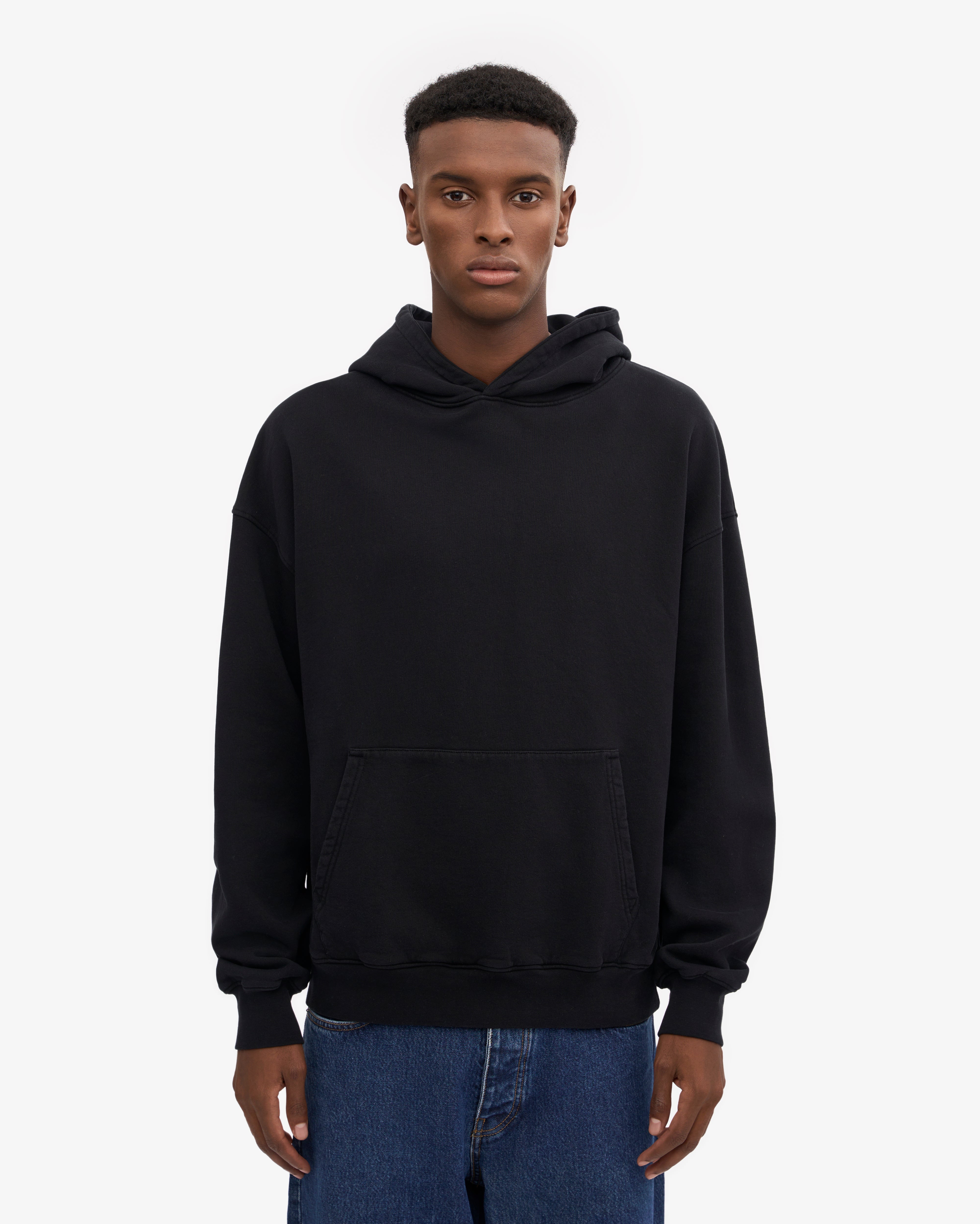 Organic Oversized Hood - Deep Black