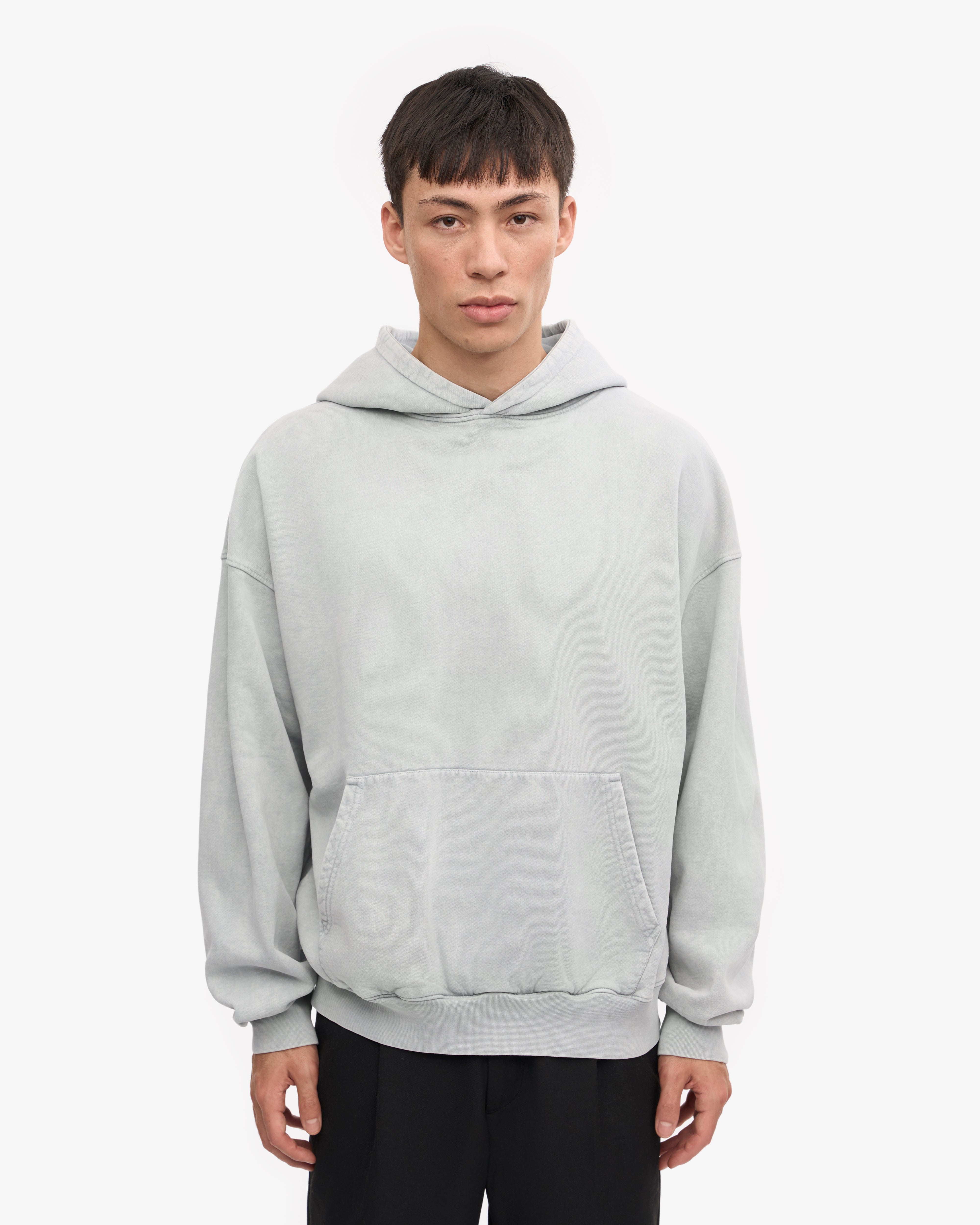 Organic Oversized Hood - Faded Grey