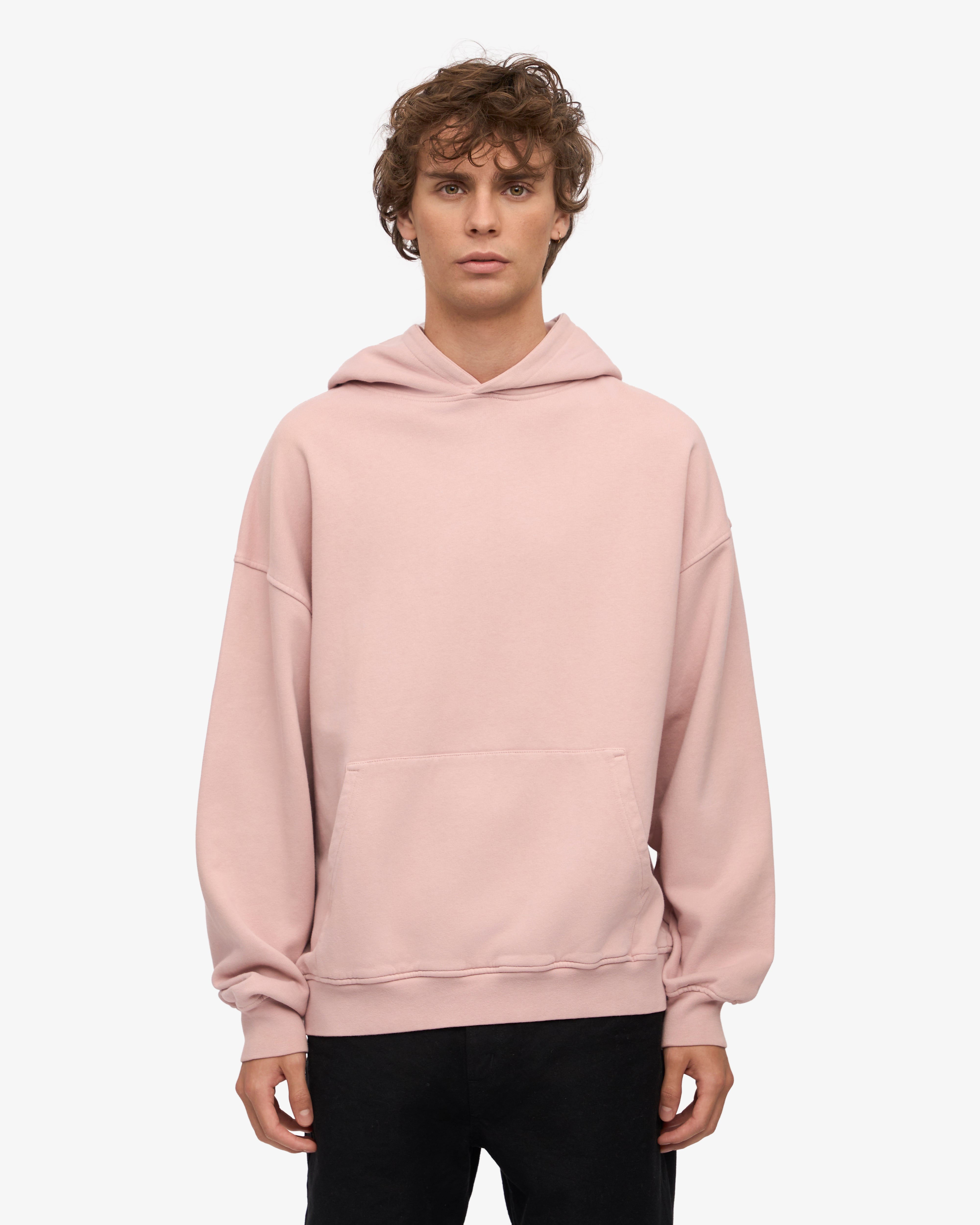 Organic Oversized Hood - Faded Pink