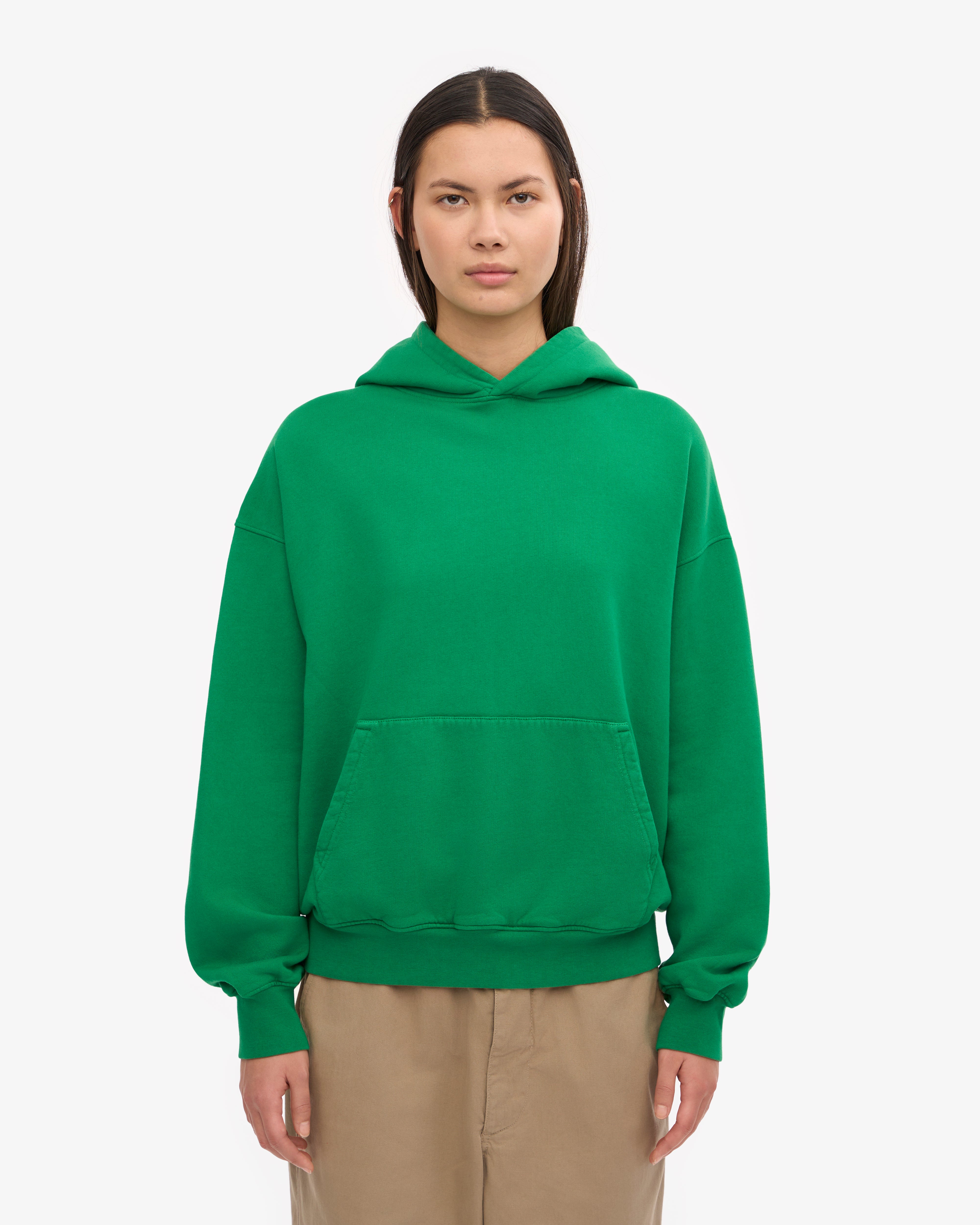 Organic Oversized Hood - Kelly Green