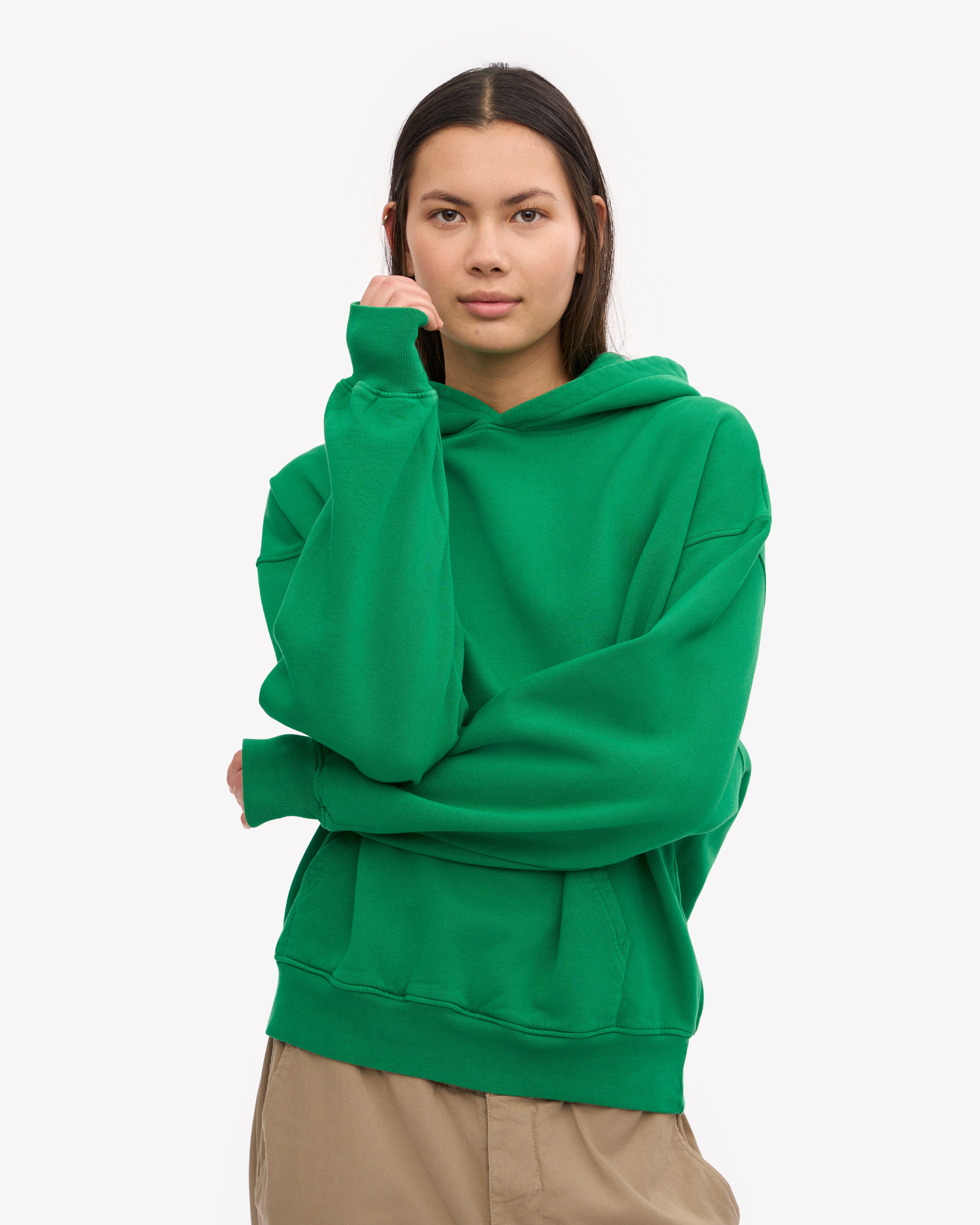 Faded Green Coole Hoodies Frauen Creative Letter Pattern Print