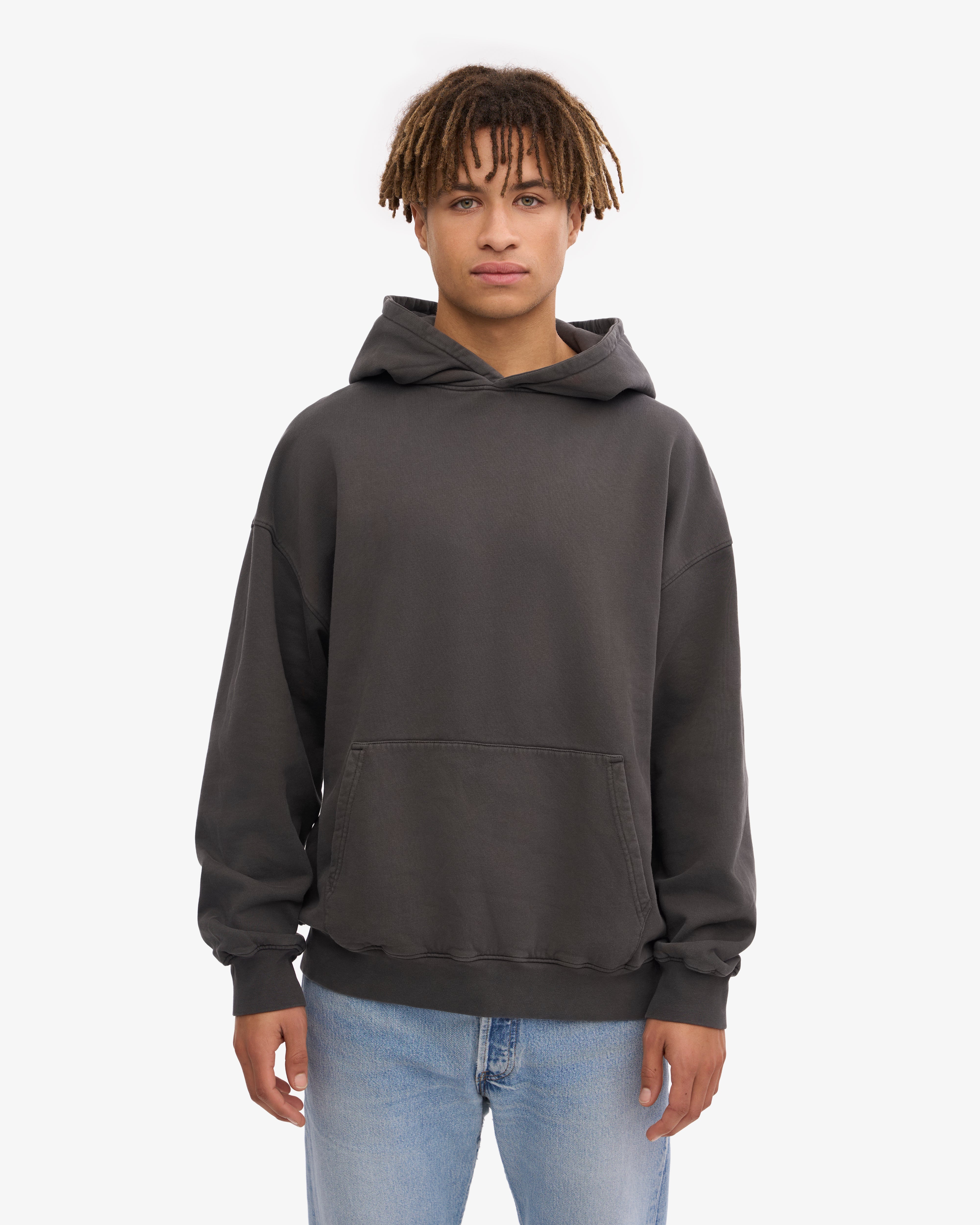 Organic Oversized Hood - Lava Grey