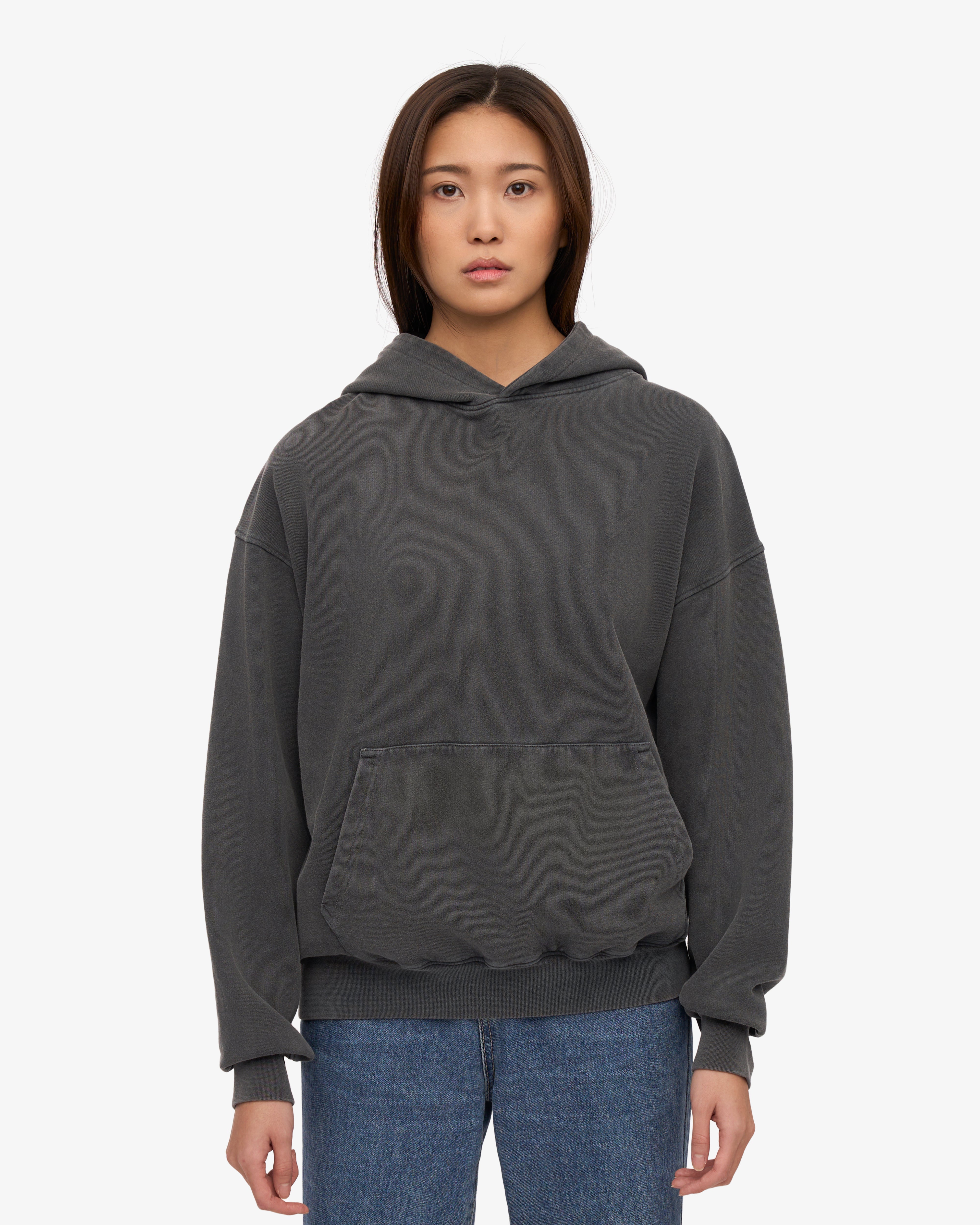 Organic Oversized Hood - Faded Black