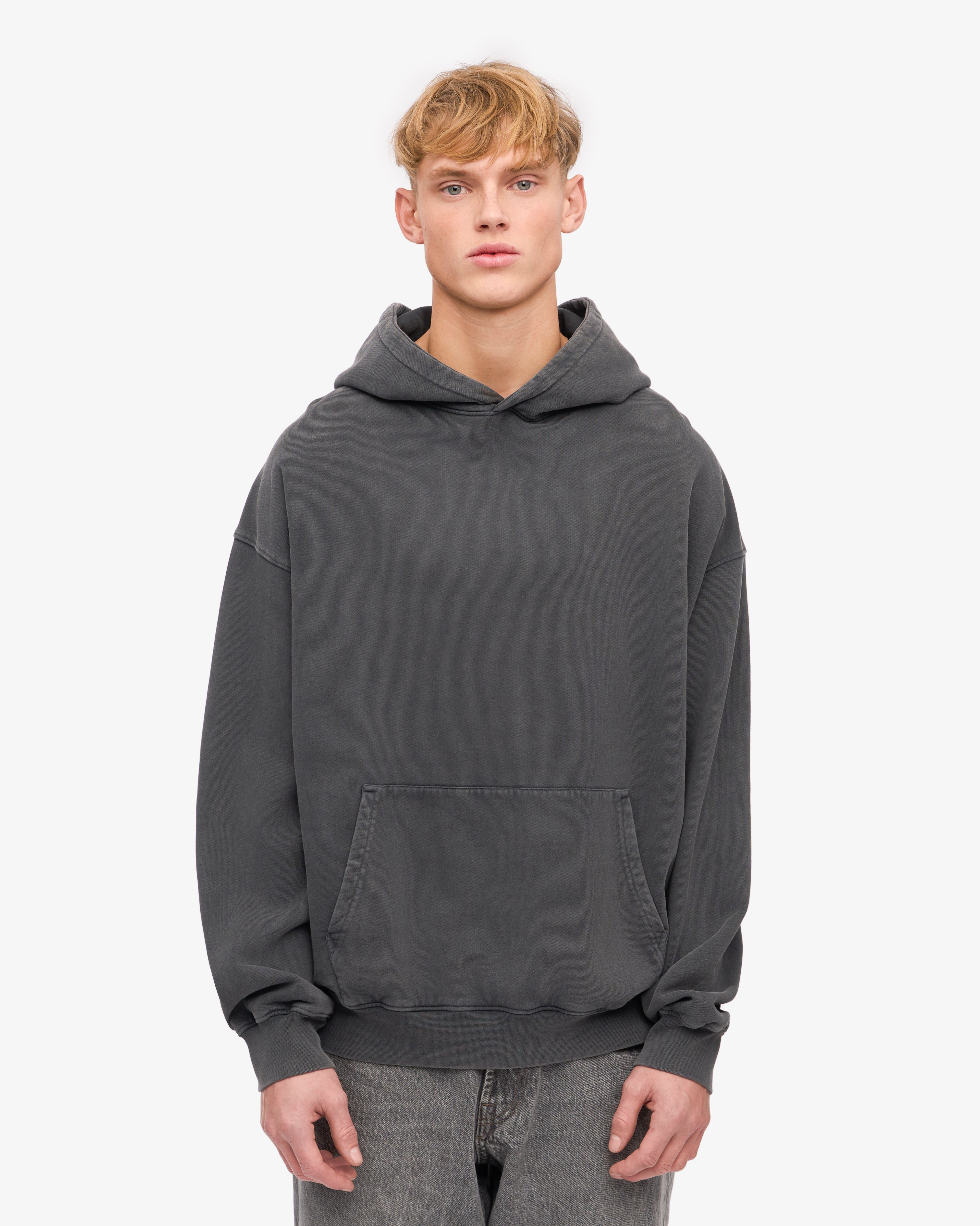 Organic Oversized Hood - Faded Black