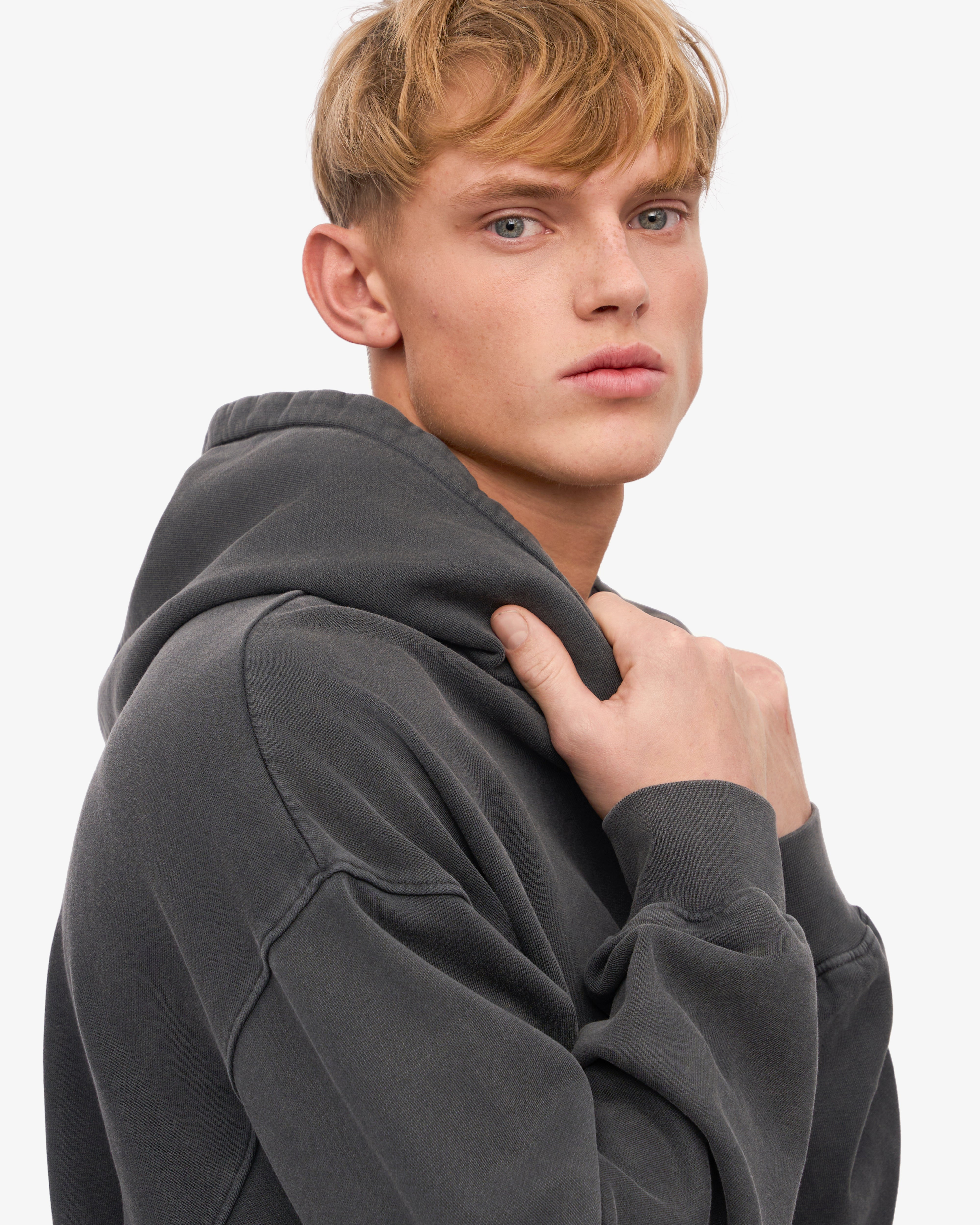 Organic Oversized Hood - Faded Black