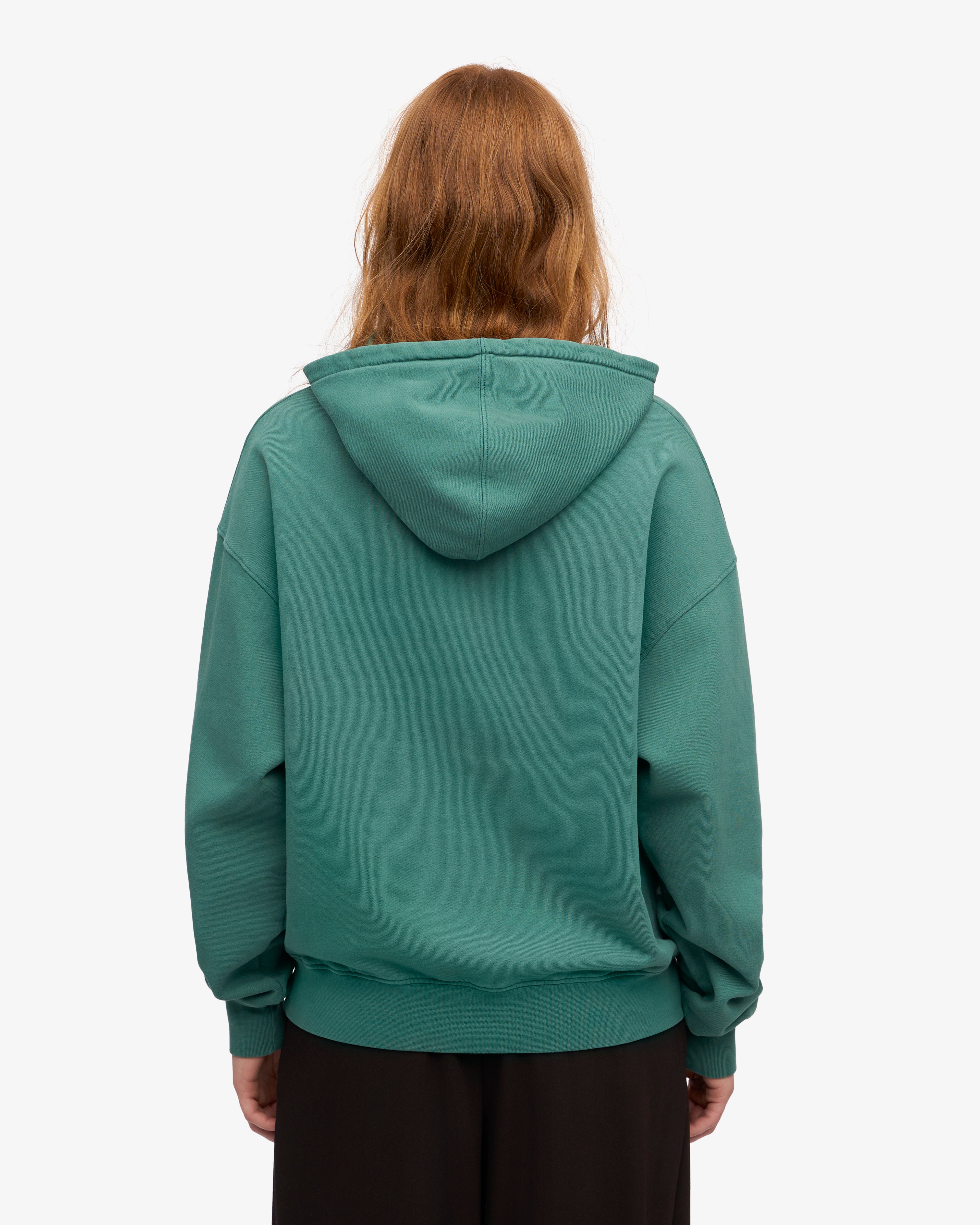 Organic Oversized Hood - Pine Green