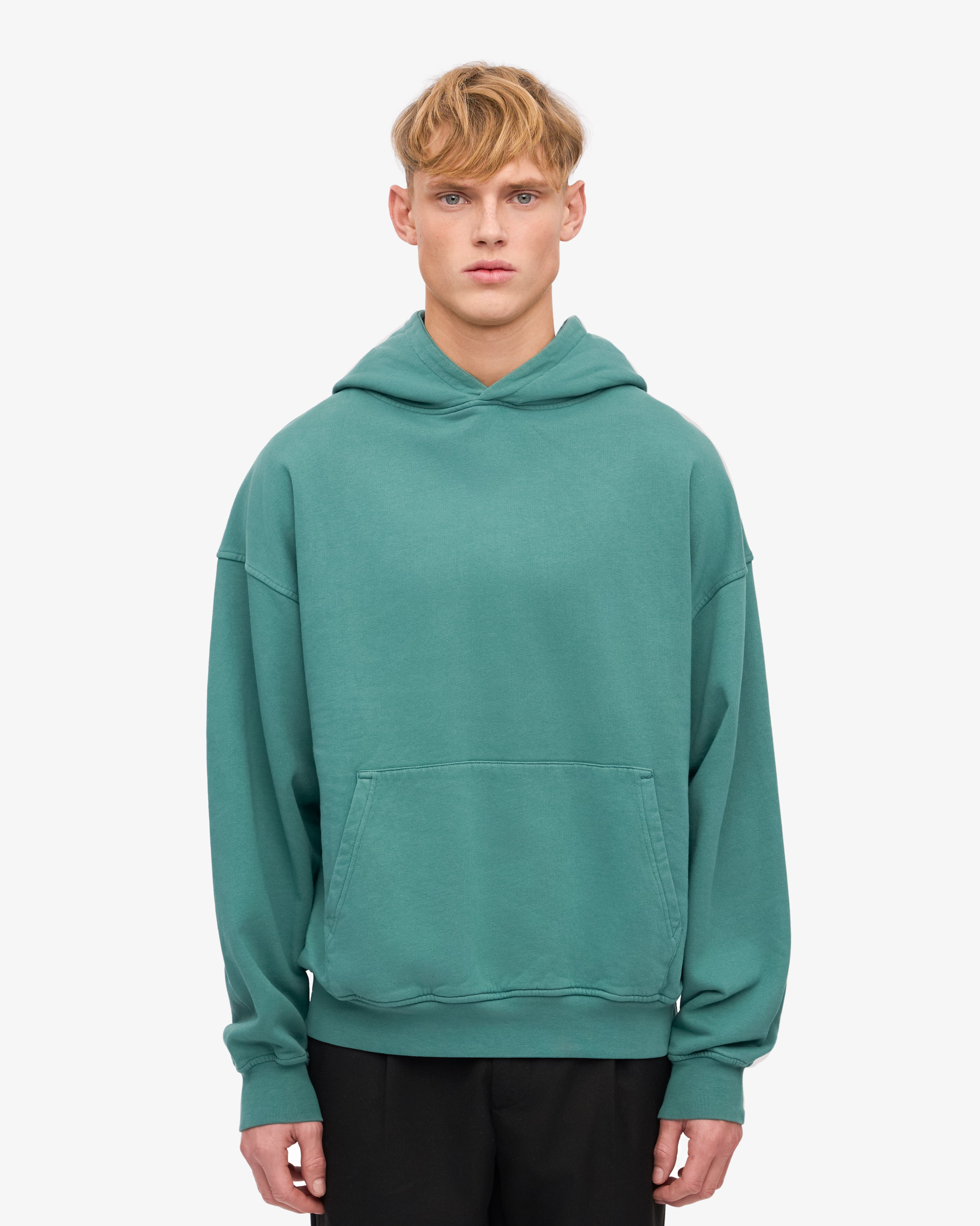 Organic Oversized Hood - Pine Green