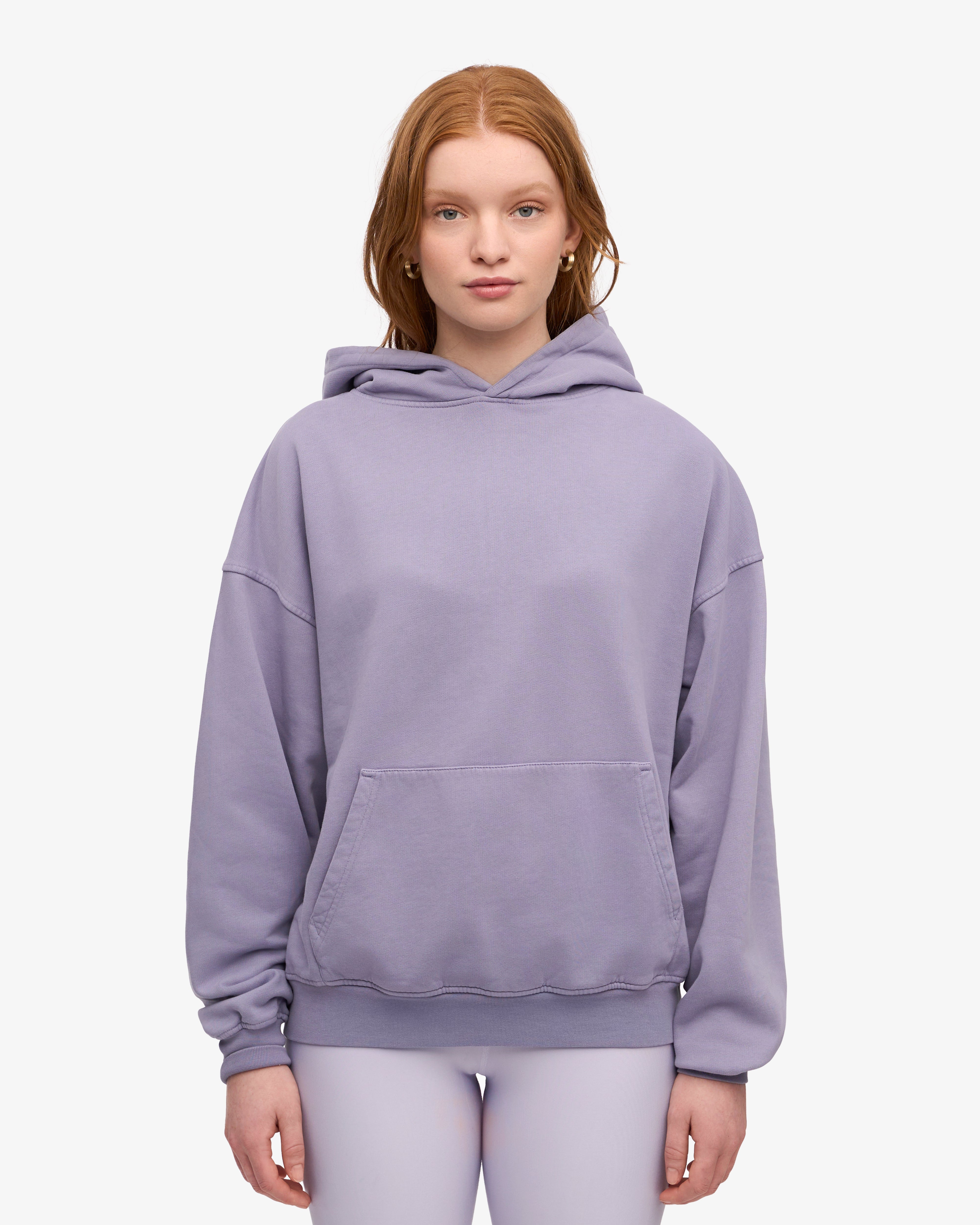 Organic Oversized Hood - Purple Jade