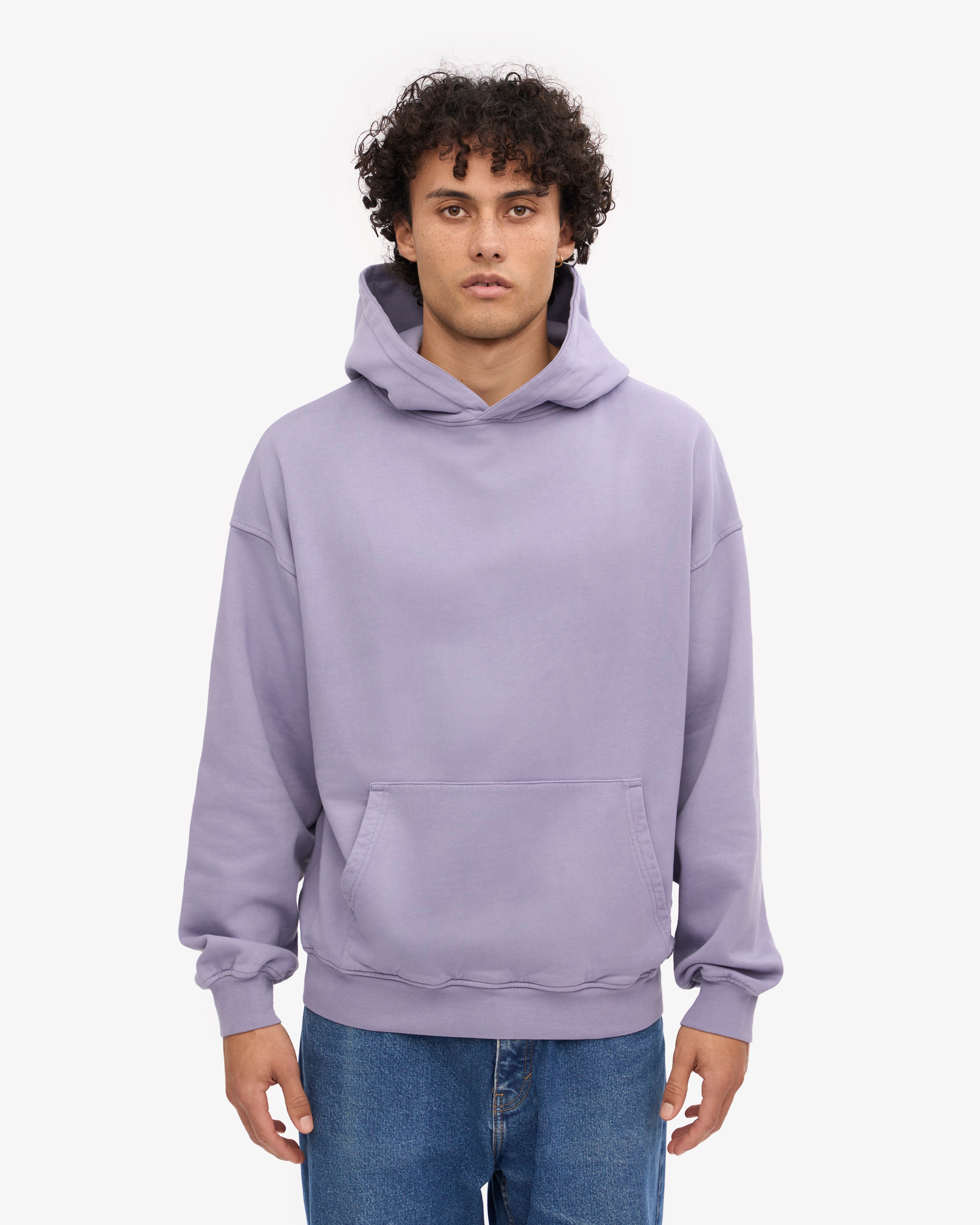 Organic Oversized Hood - Purple Jade