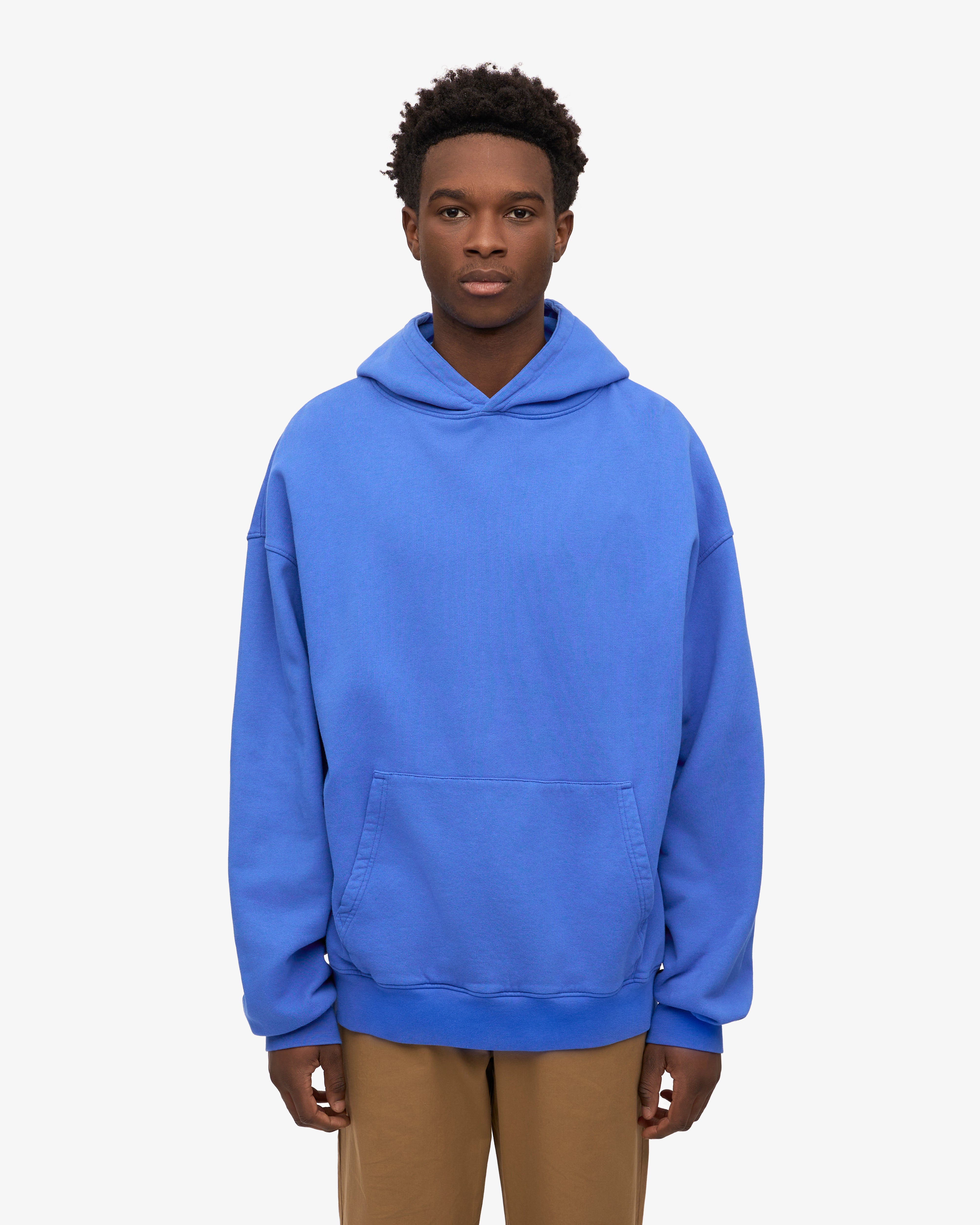 Organic Oversized Hood - Sapphire Blue