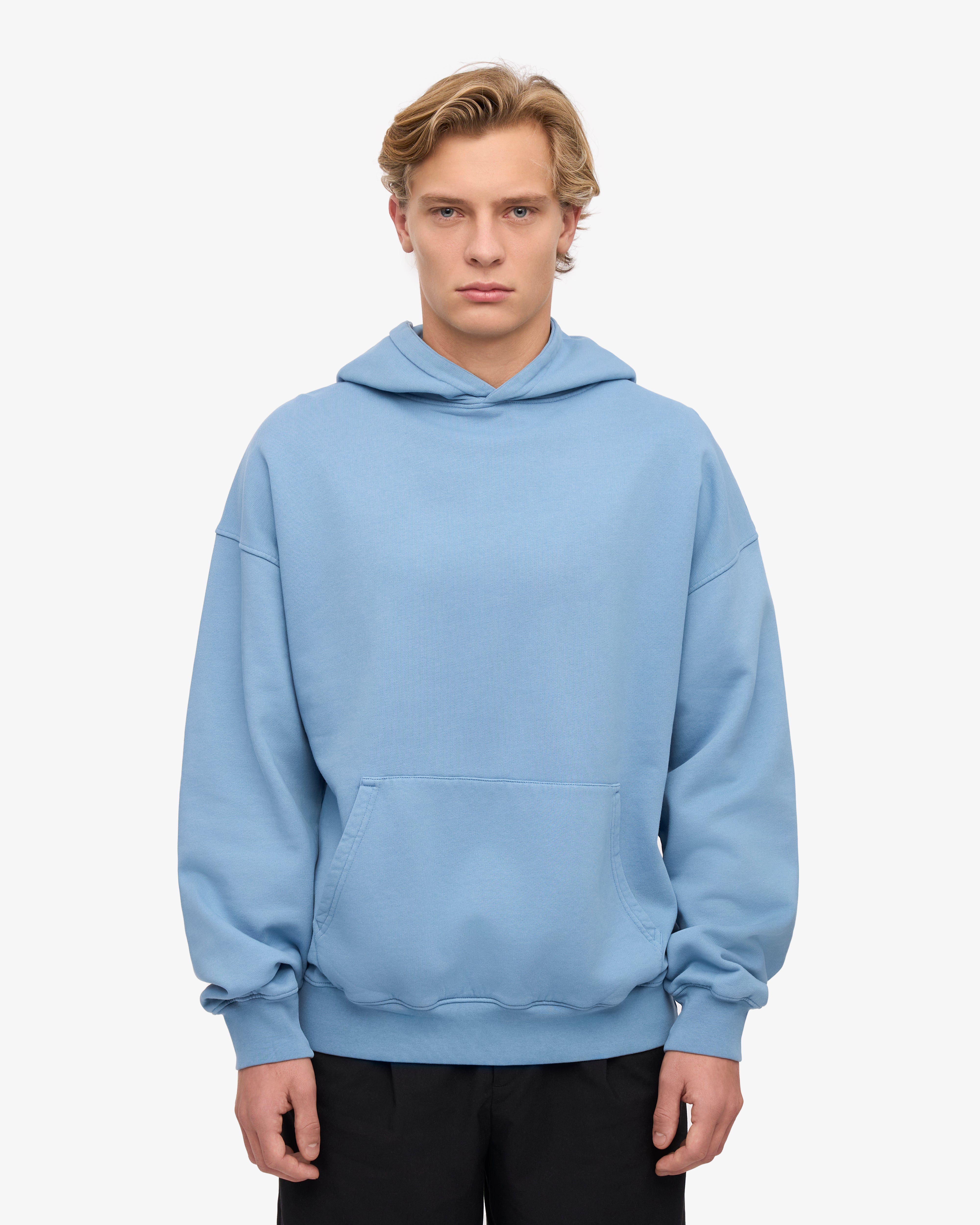 Organic Oversized Hood - Seaside Blue