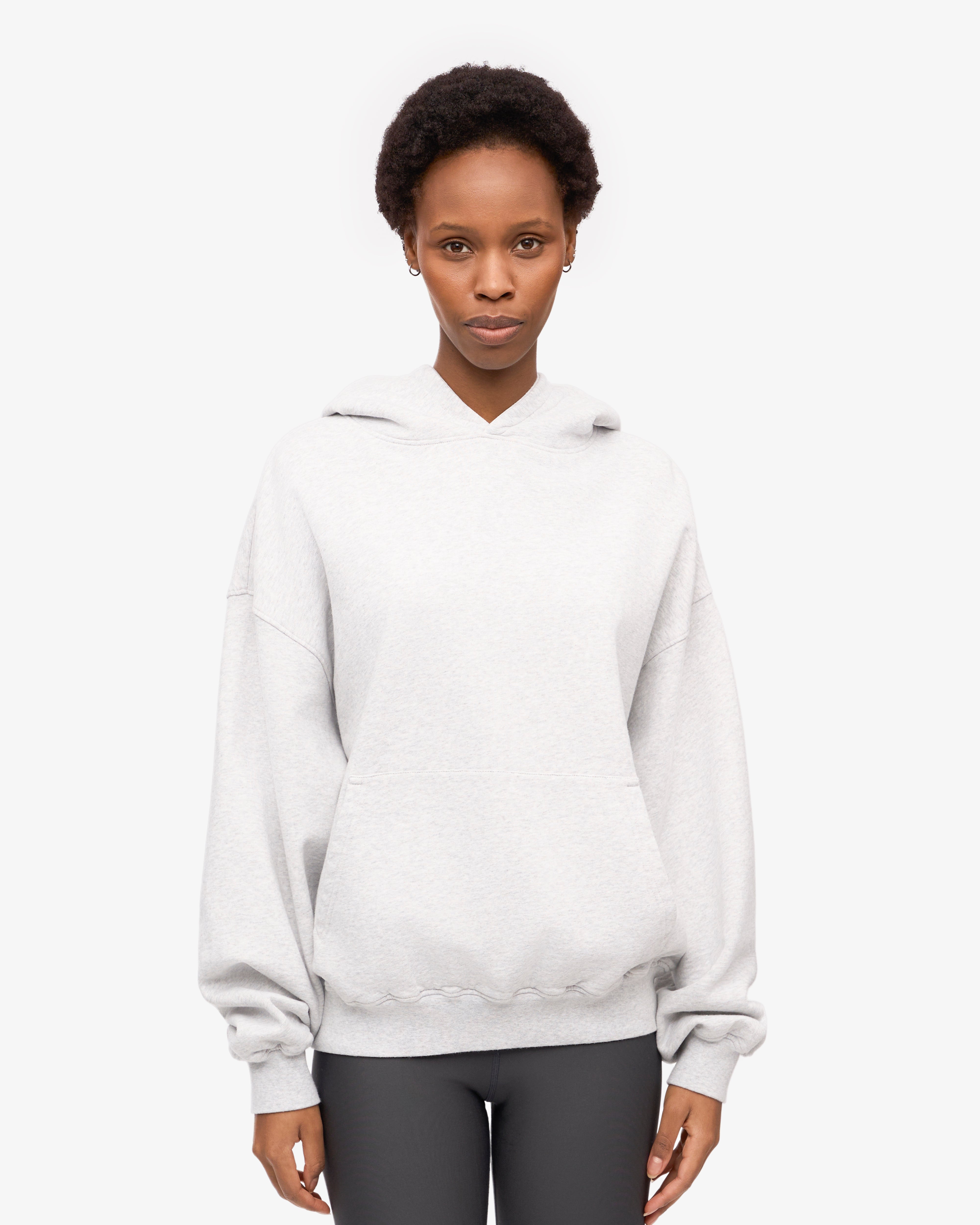 Organic Oversized Hood - Snow Melange