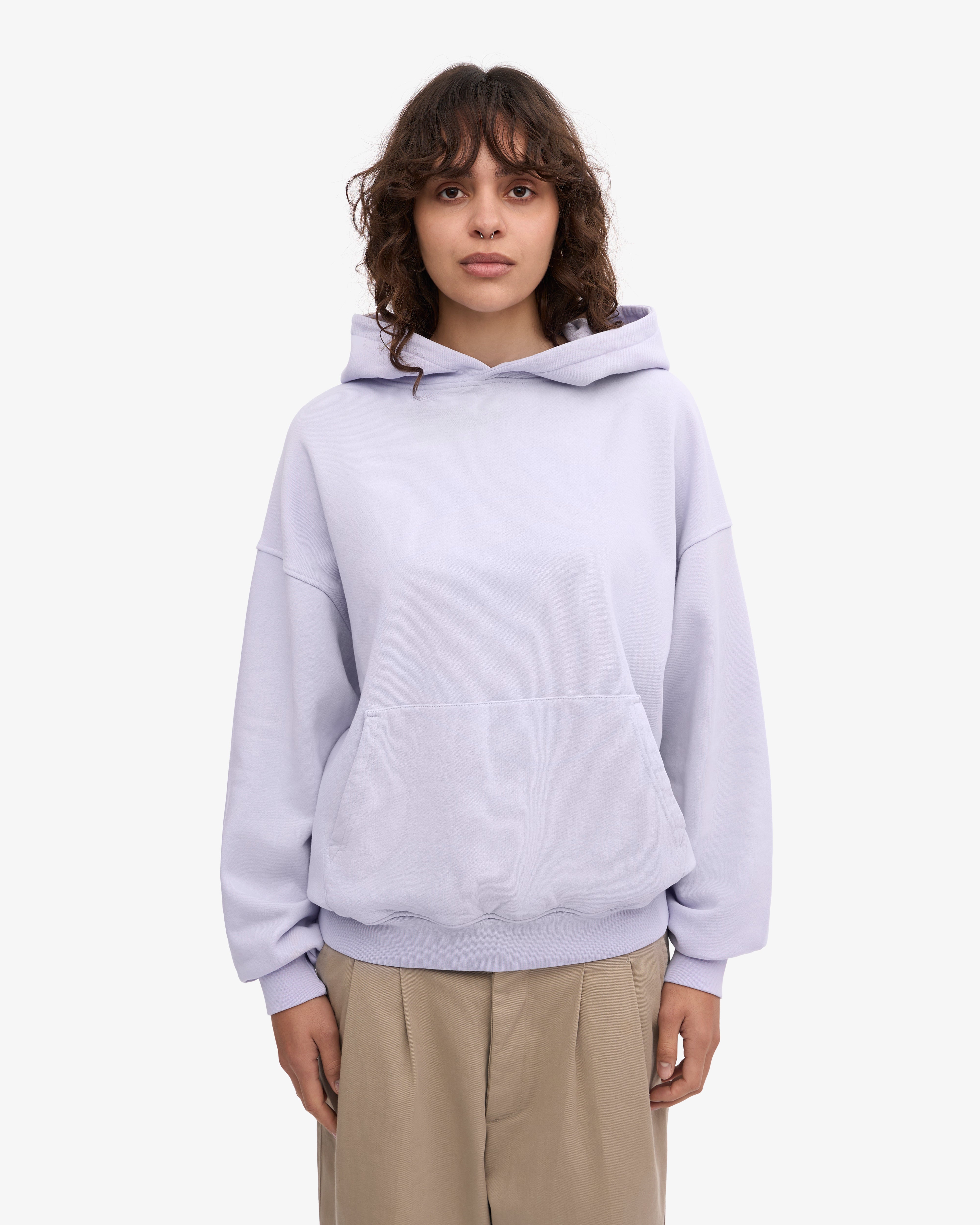 Organic Oversized Hood - Soft Lavender