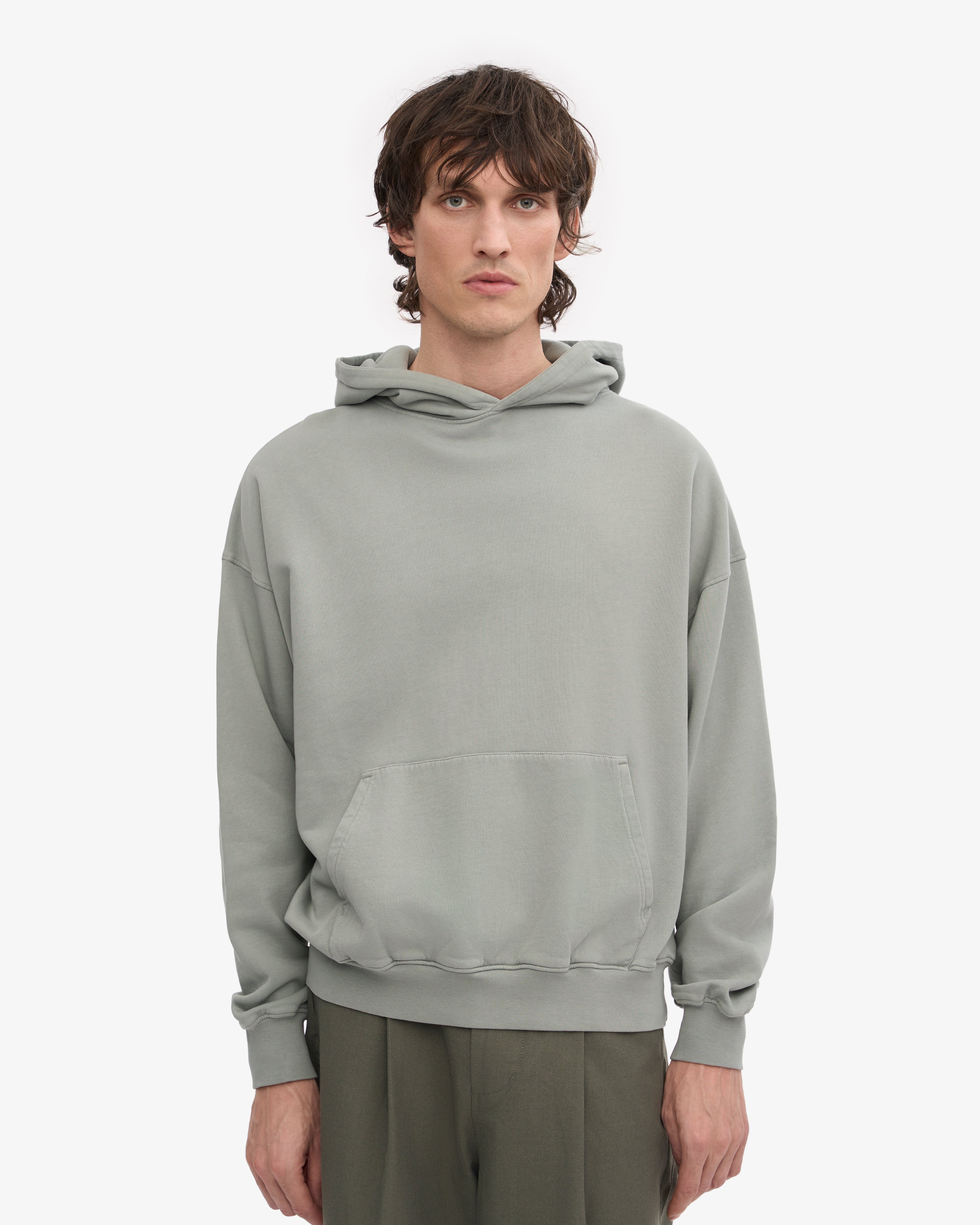 Organic Oversized Hood - Steel Blue