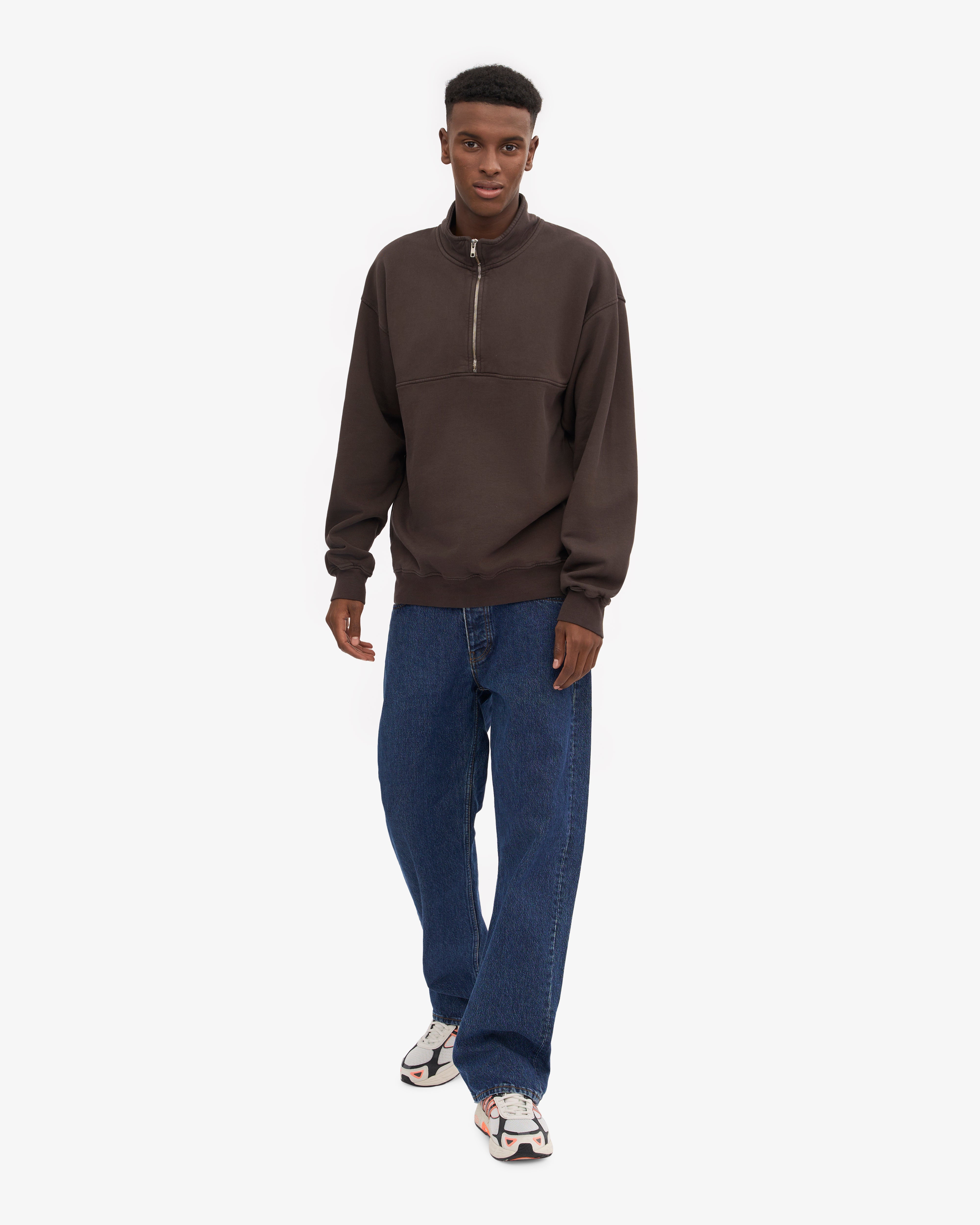 Organic Quarter Zip - Coffee Brown – Colorful Standard Organic Quarter Zip - Coffee Brown – Colorful Standard