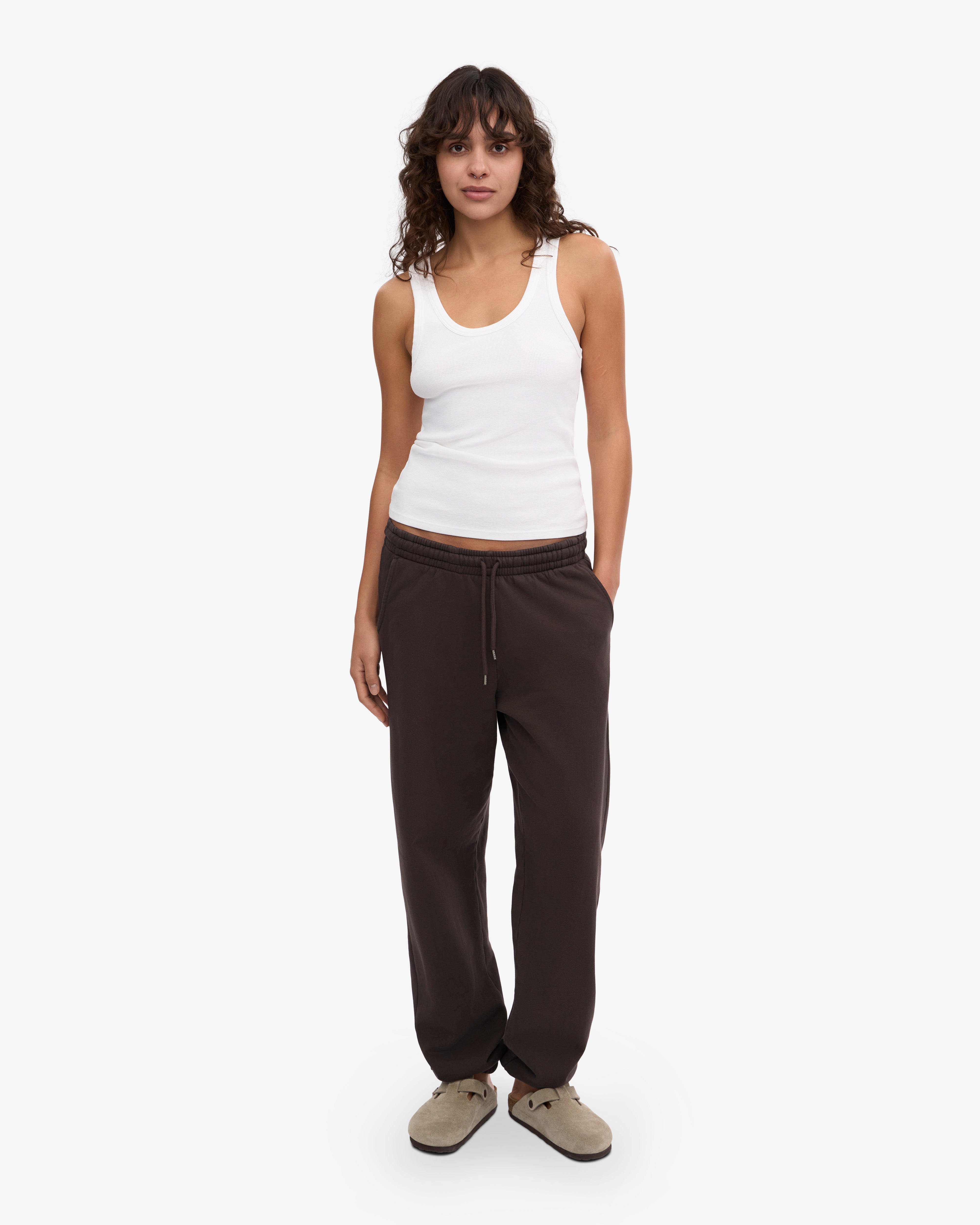 Organic Sweatpants - Coffee Brown XS