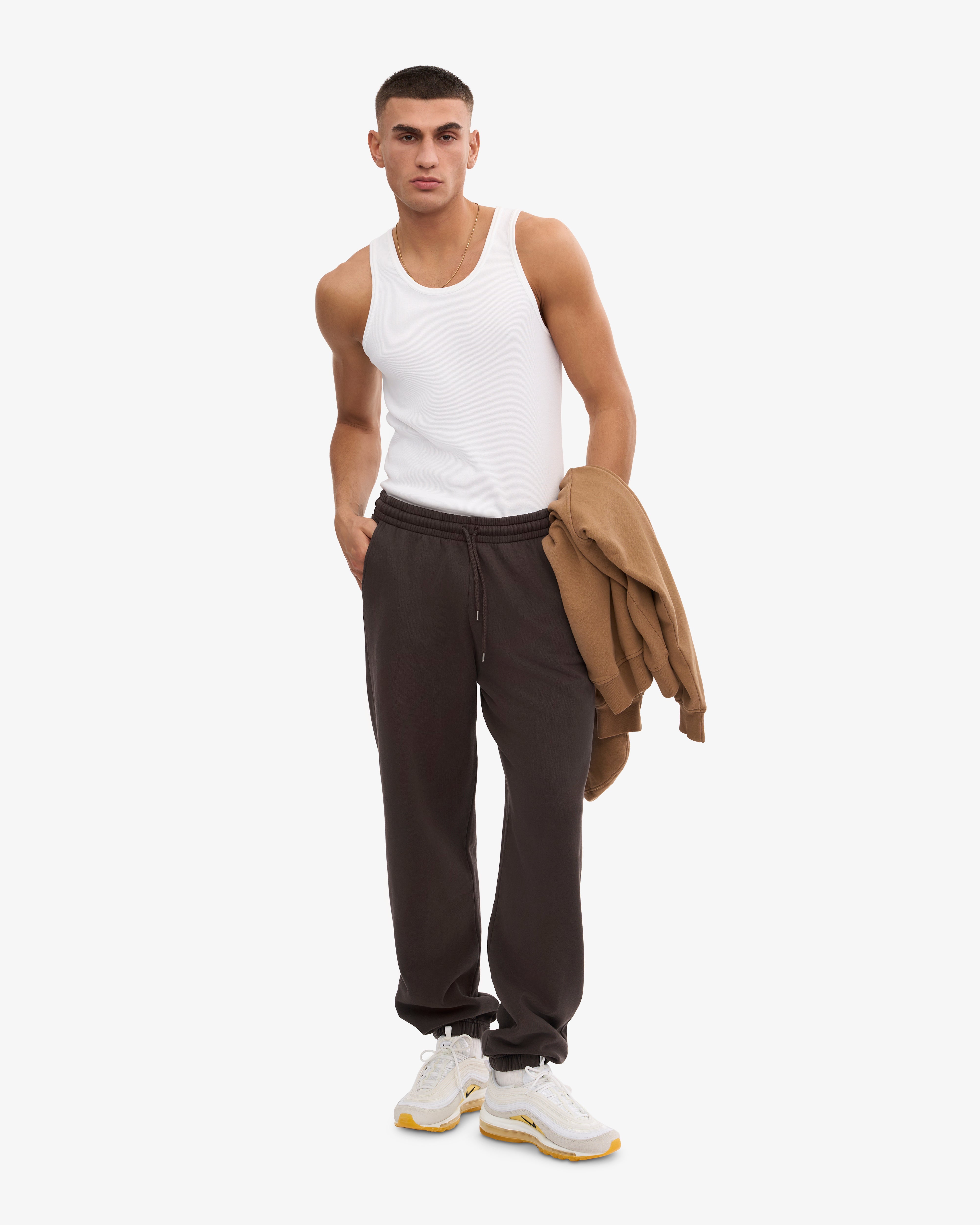 Organic Sweatpants - Coffee Brown XS