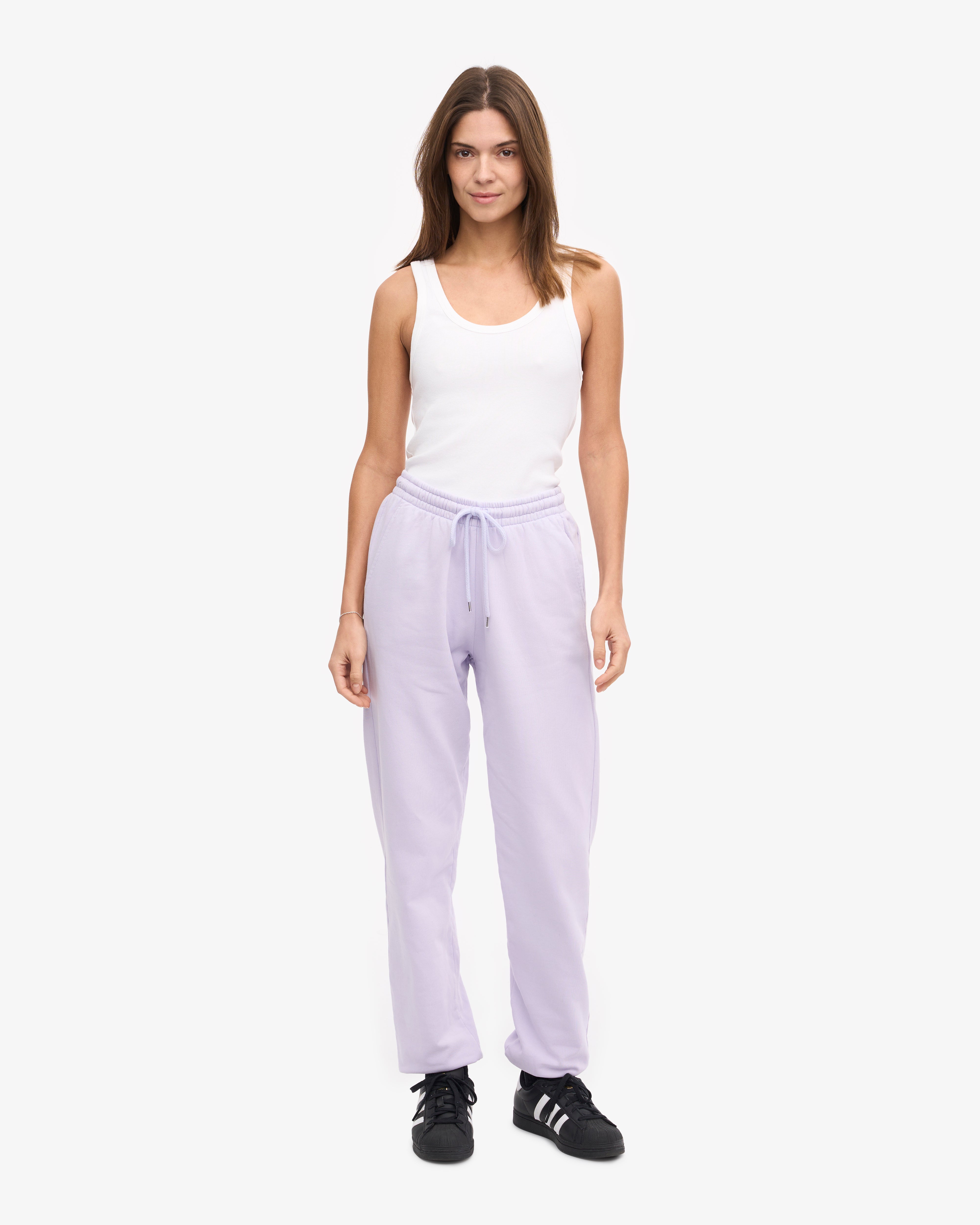 Organic Sweatpants - Soft Lavender XS